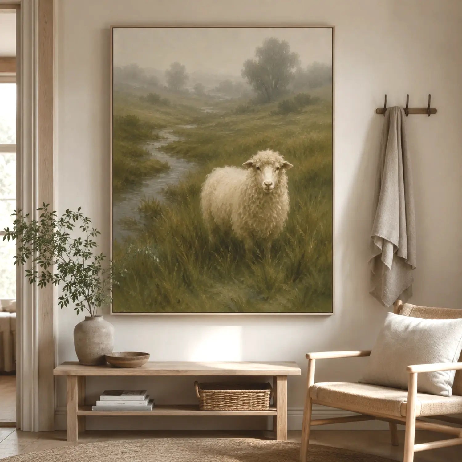 Vintage Americana Art | Valley Wool Ewe Western Gallery Wall Decor