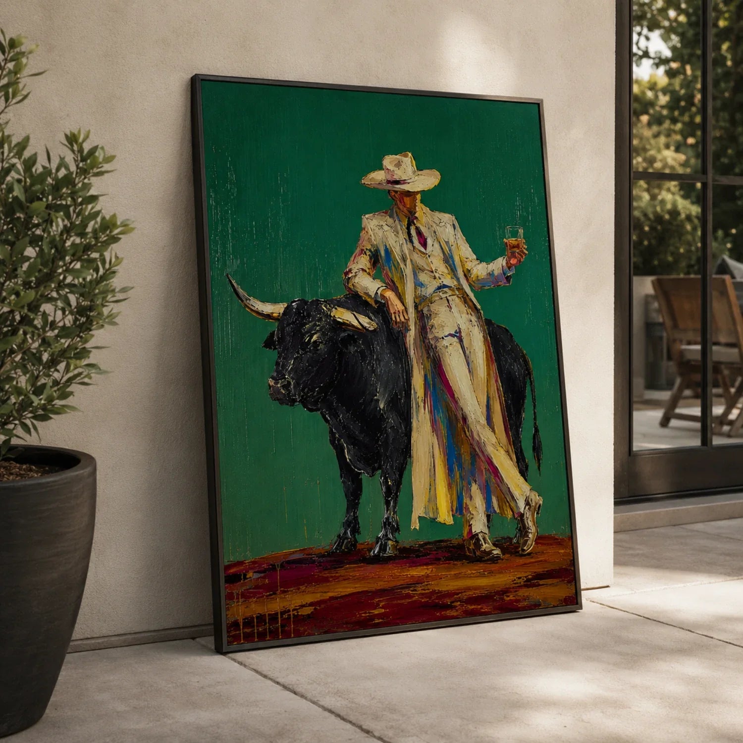 POP Art | Verdant Pact of the Untamed Bold Canvas Wall Art