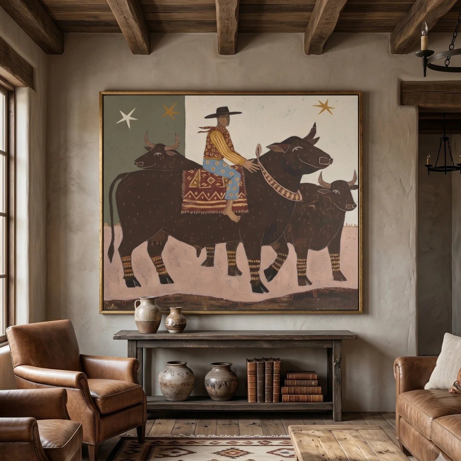 Vintage Americana Art | Star Herder Western Gallery Wall Decor
