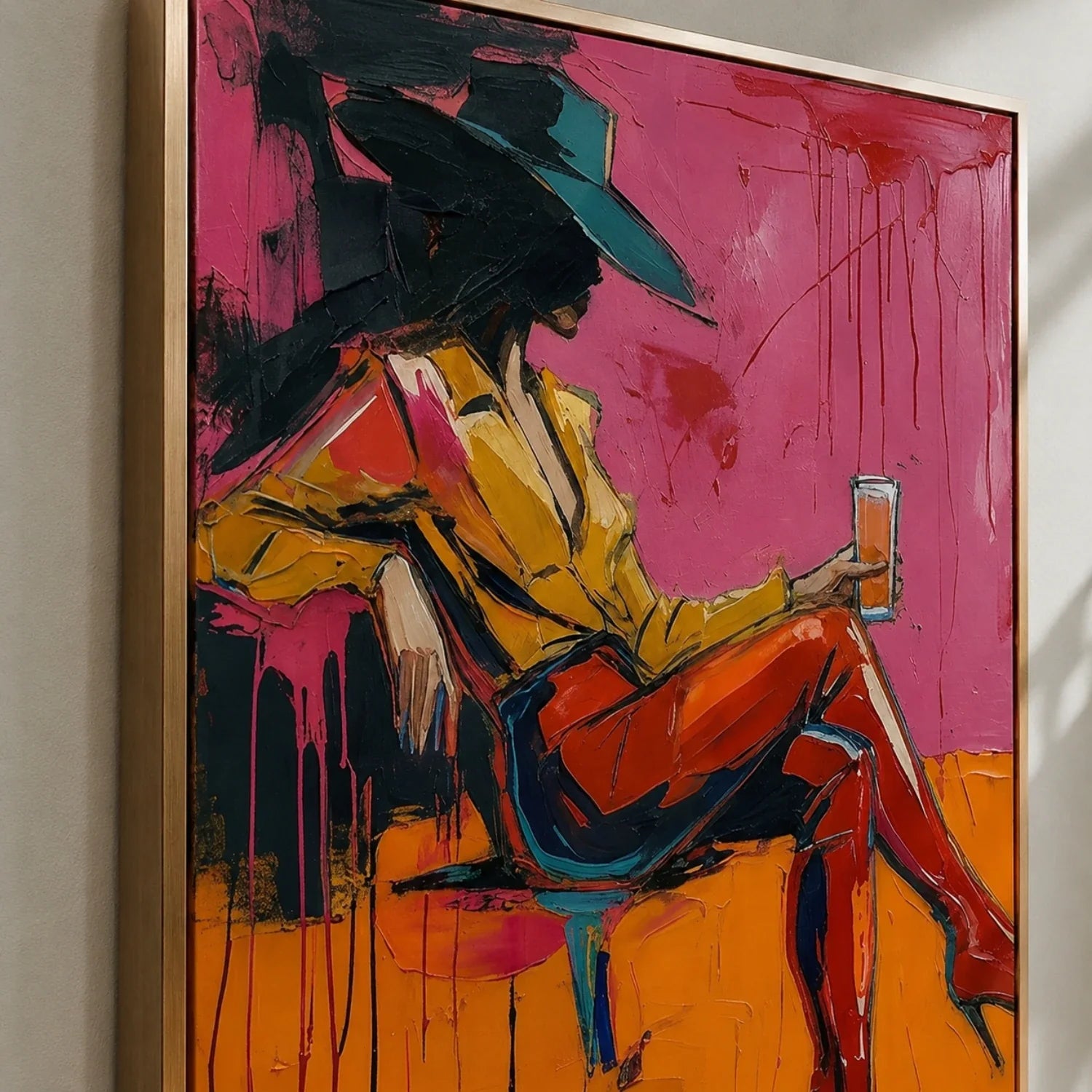 POP Art | Neon Cowgirl Western Cowgirl Wall Art