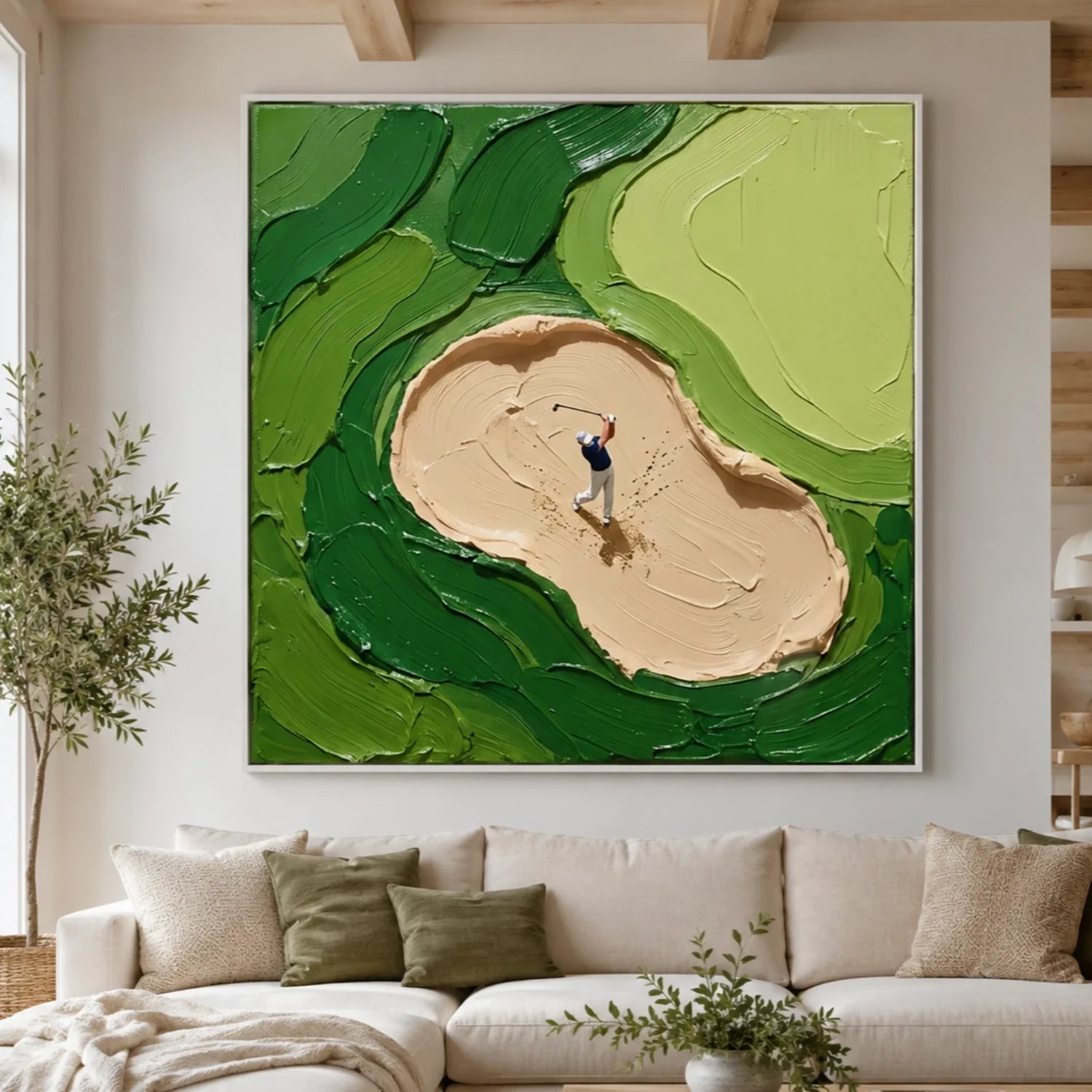 3D textured Art | Sandlit Resolve Modern Textured Wall Art