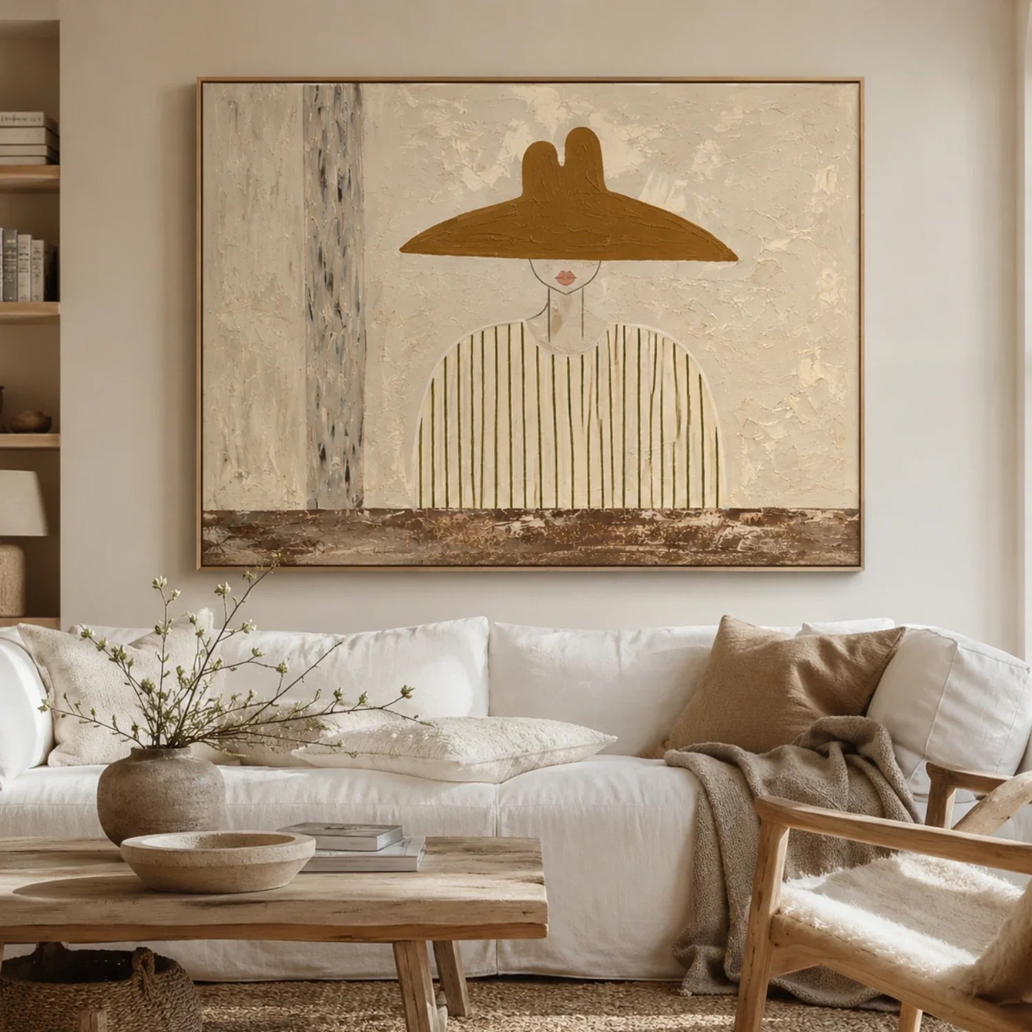 Vintage Americana Art | Straw Hat Serenity Cowboy Western Wall Art