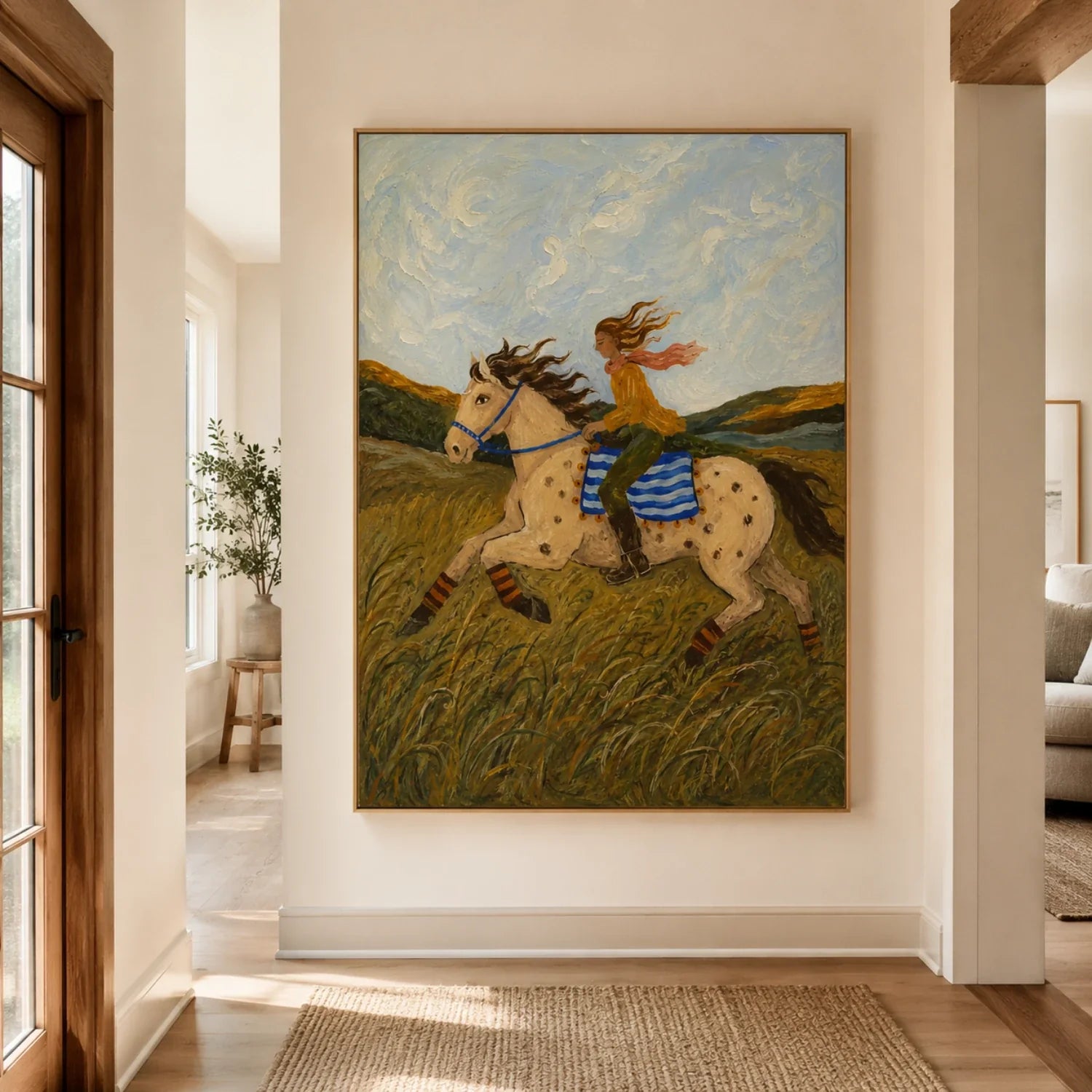 Vintage Americana Art | Where the Wind Learns Her Name Southwest Home Decor Canvas