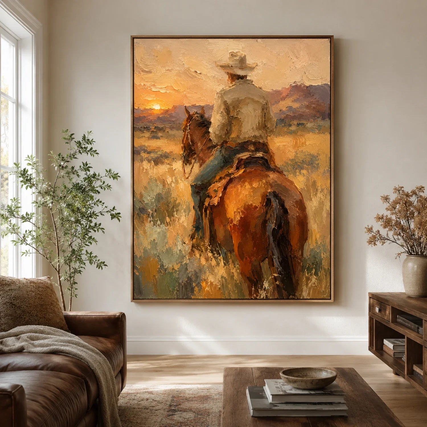 Vintage Americana Art | Where the Day Falls Quiet Southwest Home Decor Canvas