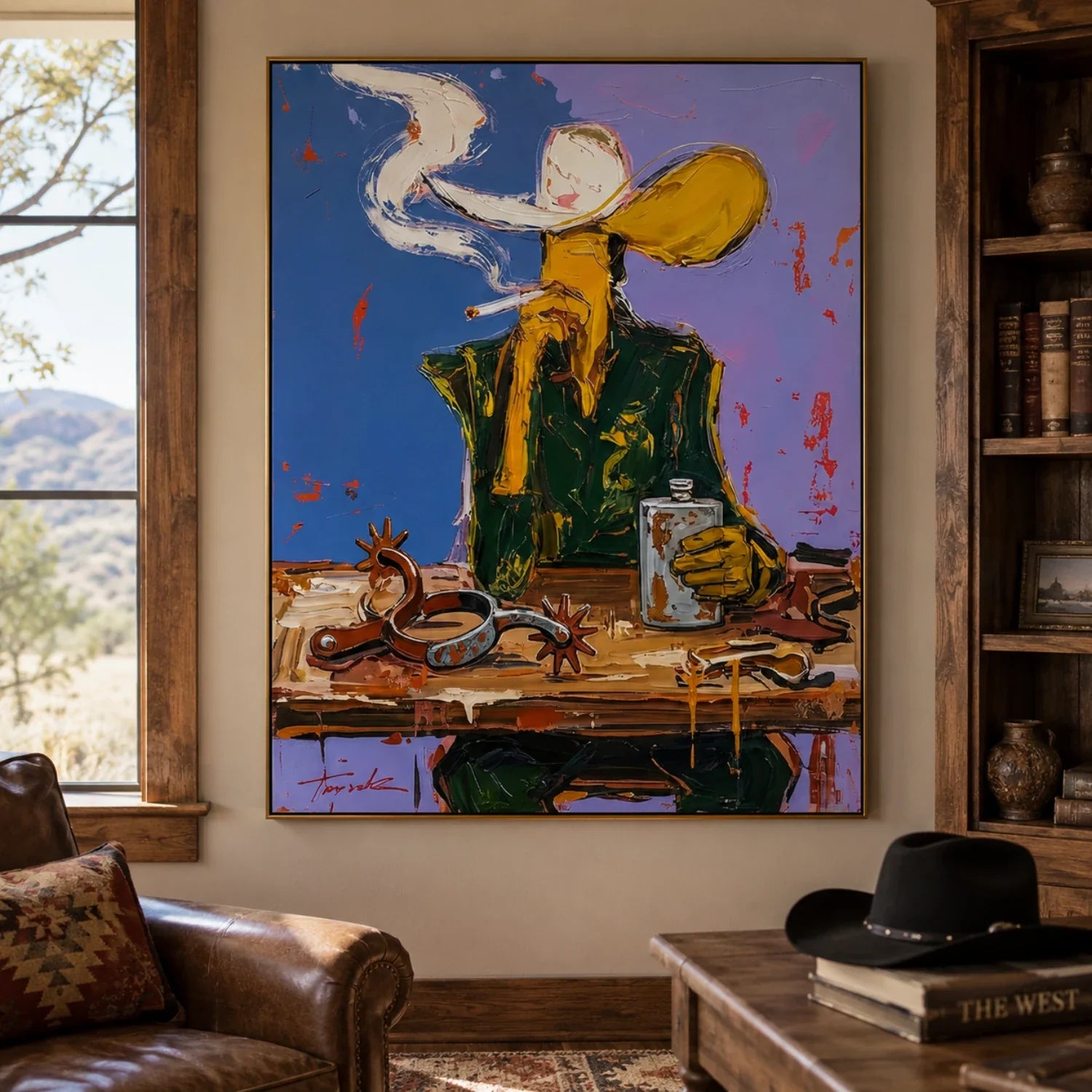 POP Art | Cowboy Repose Western Canvas Wall Decor