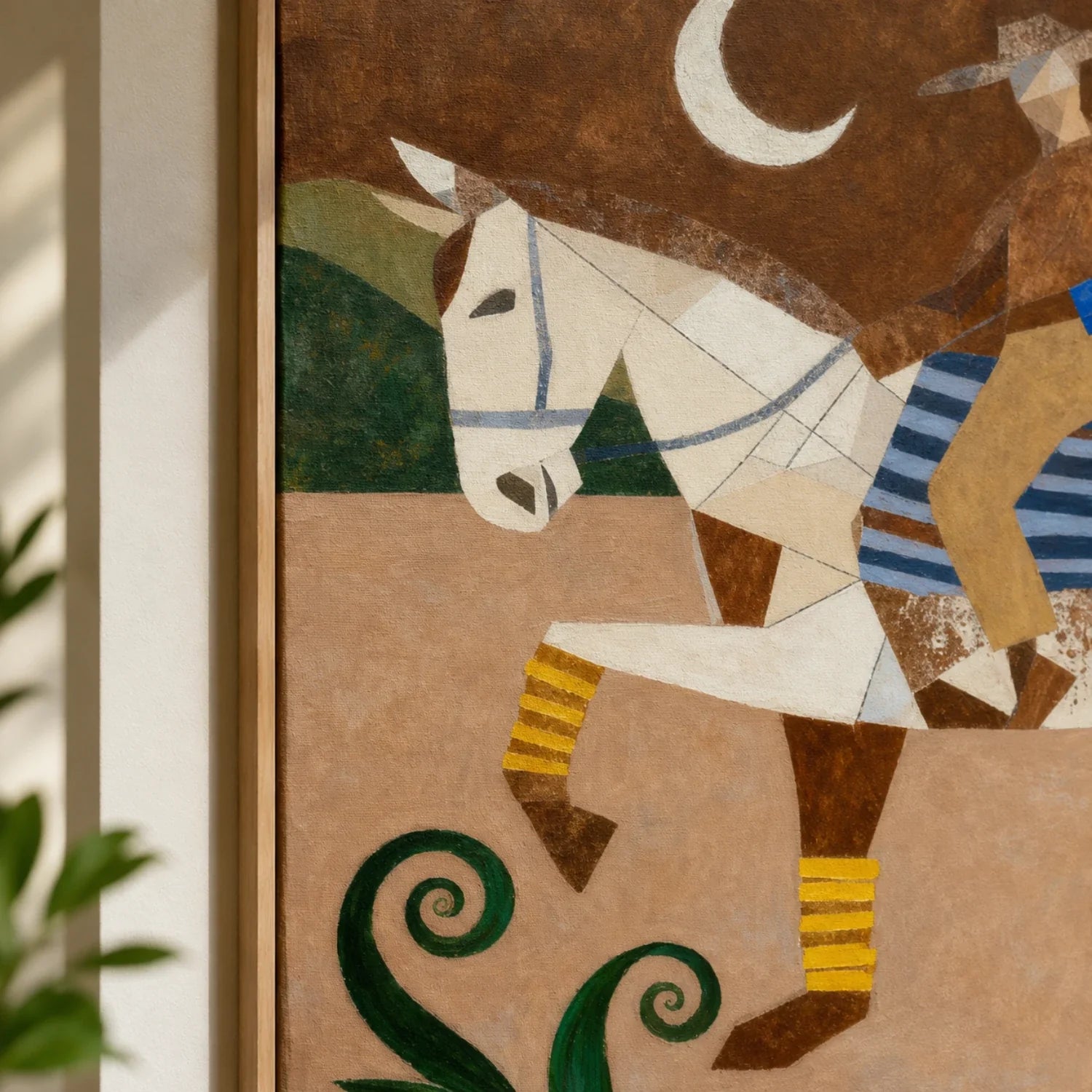 Vintage Americana Art | Moonlit Passage Southwest Home Decor Canvas
