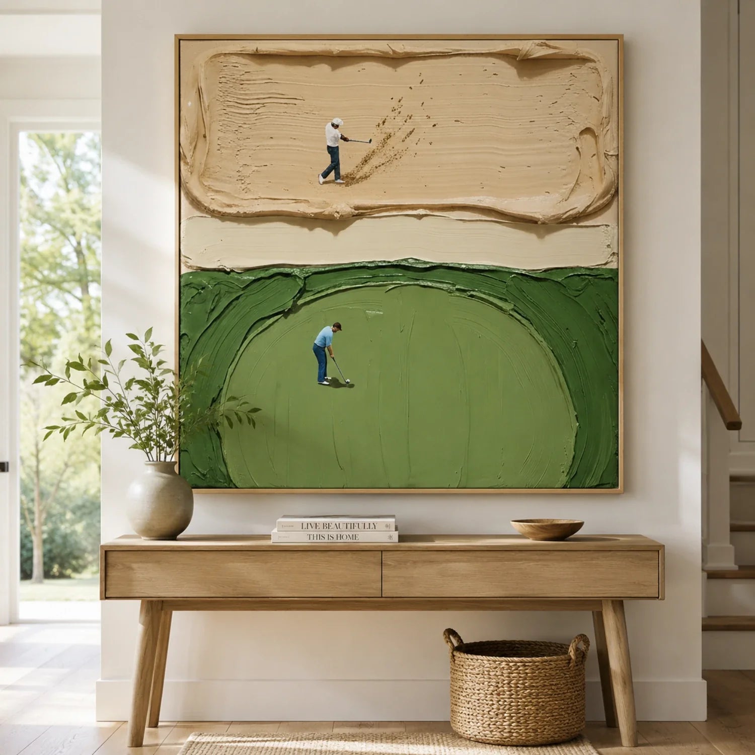 3D textured Art | Between Hazard and Grace Dimensional Living Room Wall Art