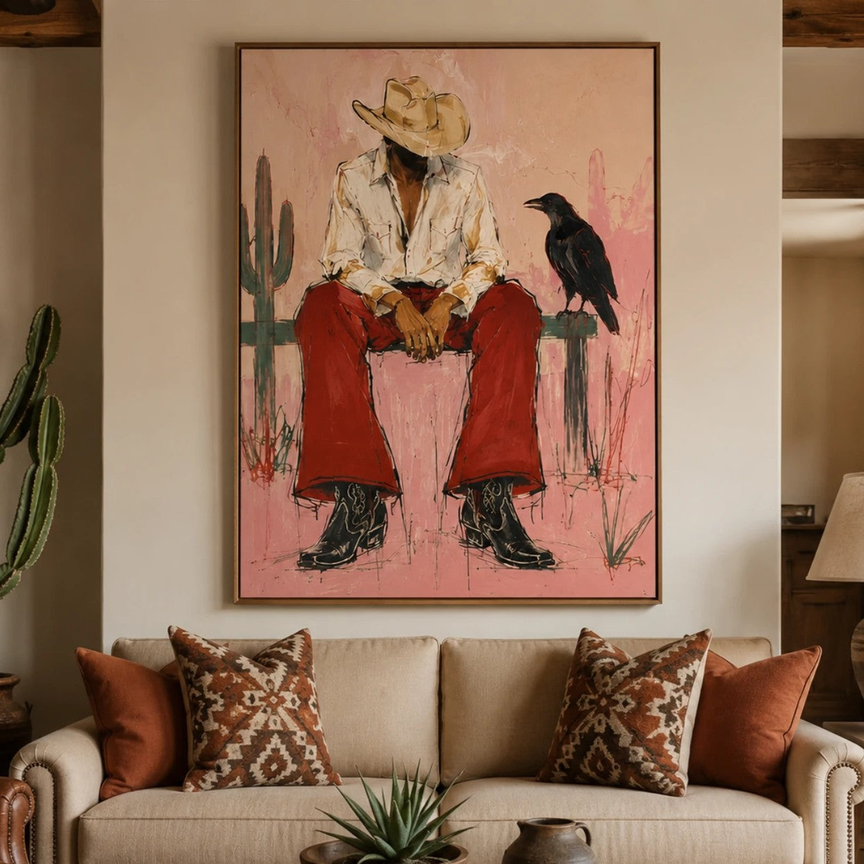 POP Art | Where the Raven Keeps Watch Colorful Living Room Wall Decor