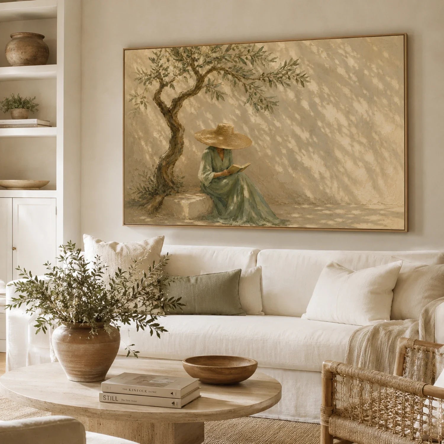Vintage Americana Art | Where the Light Learns Silence Cowboy Western Wall Art