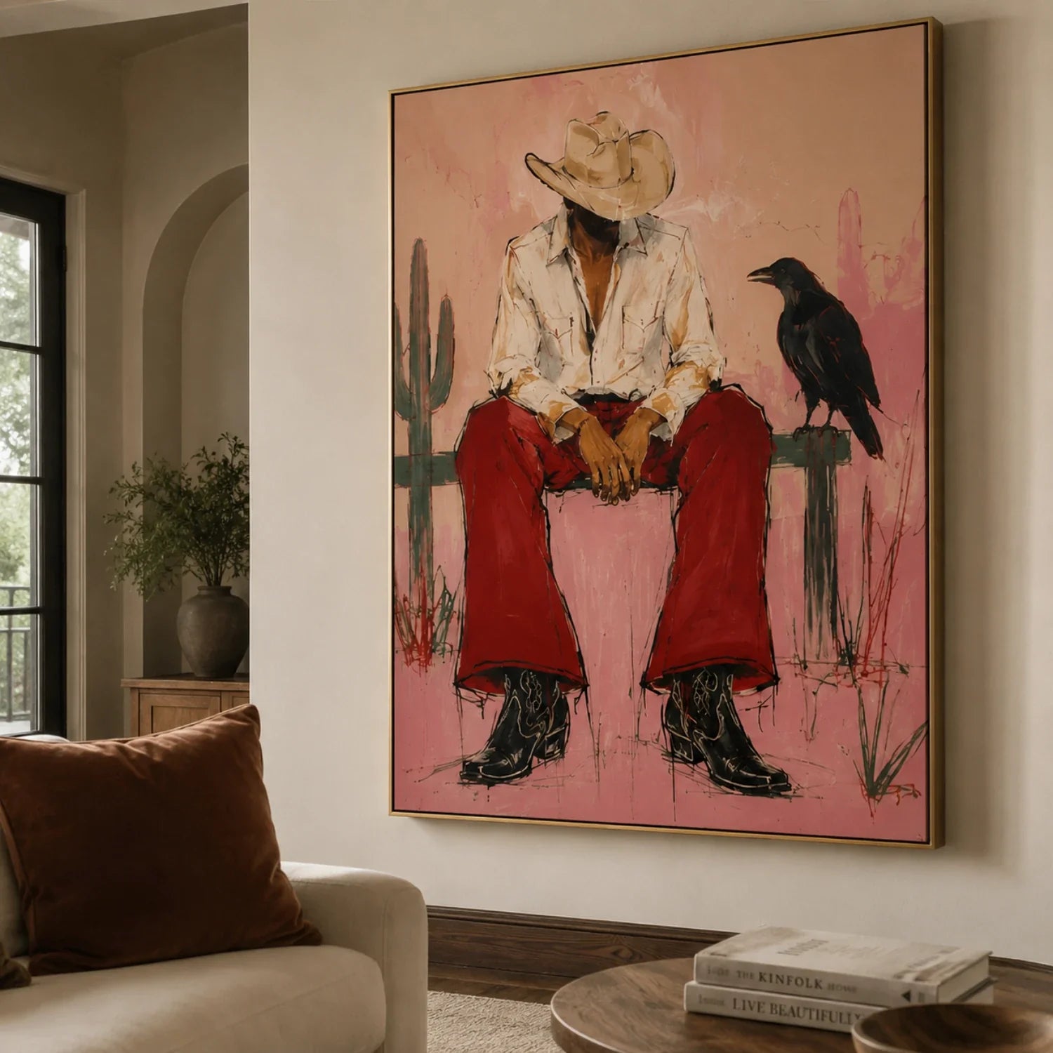 POP Art | Where the Raven Keeps Watch Colorful Living Room Wall Decor