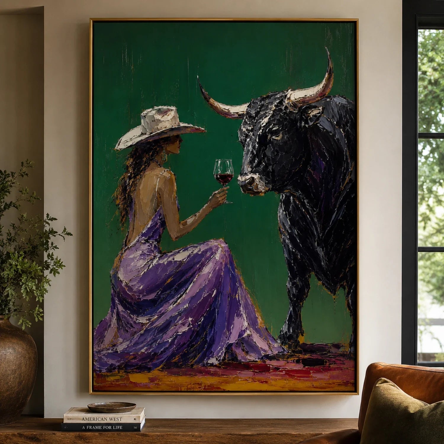 POP Art | Bull Wine Salute Western Lifestyle Wall Decor
