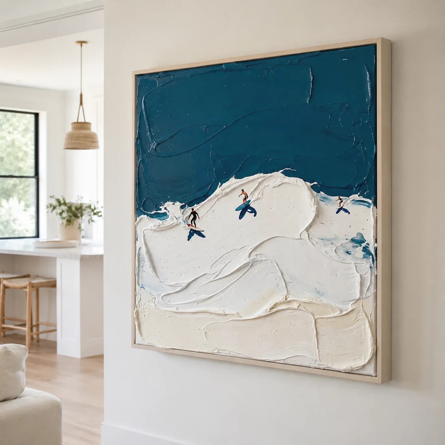 3D textured Art | Eternal Surf Coastal Textured Wall Art