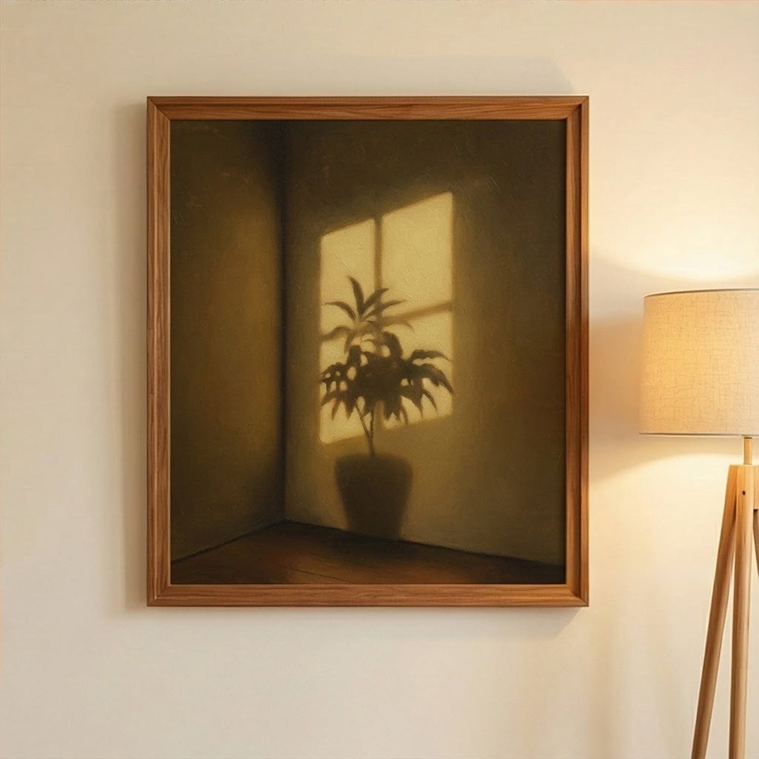 Impressionist Art | Amber Stillness Floral Canvas Wall Art