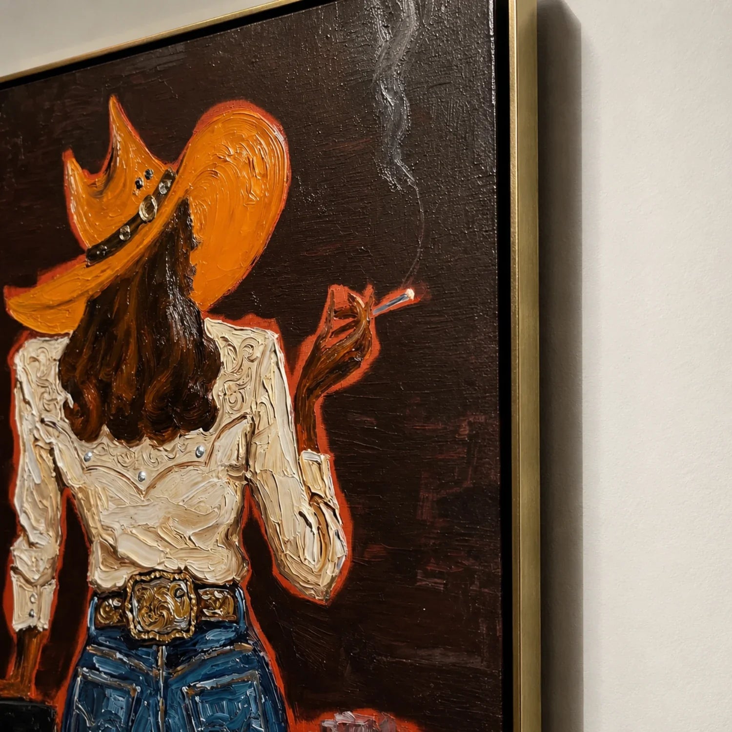 POP Art | Hat & Night Smoke Western Statement Wall Art