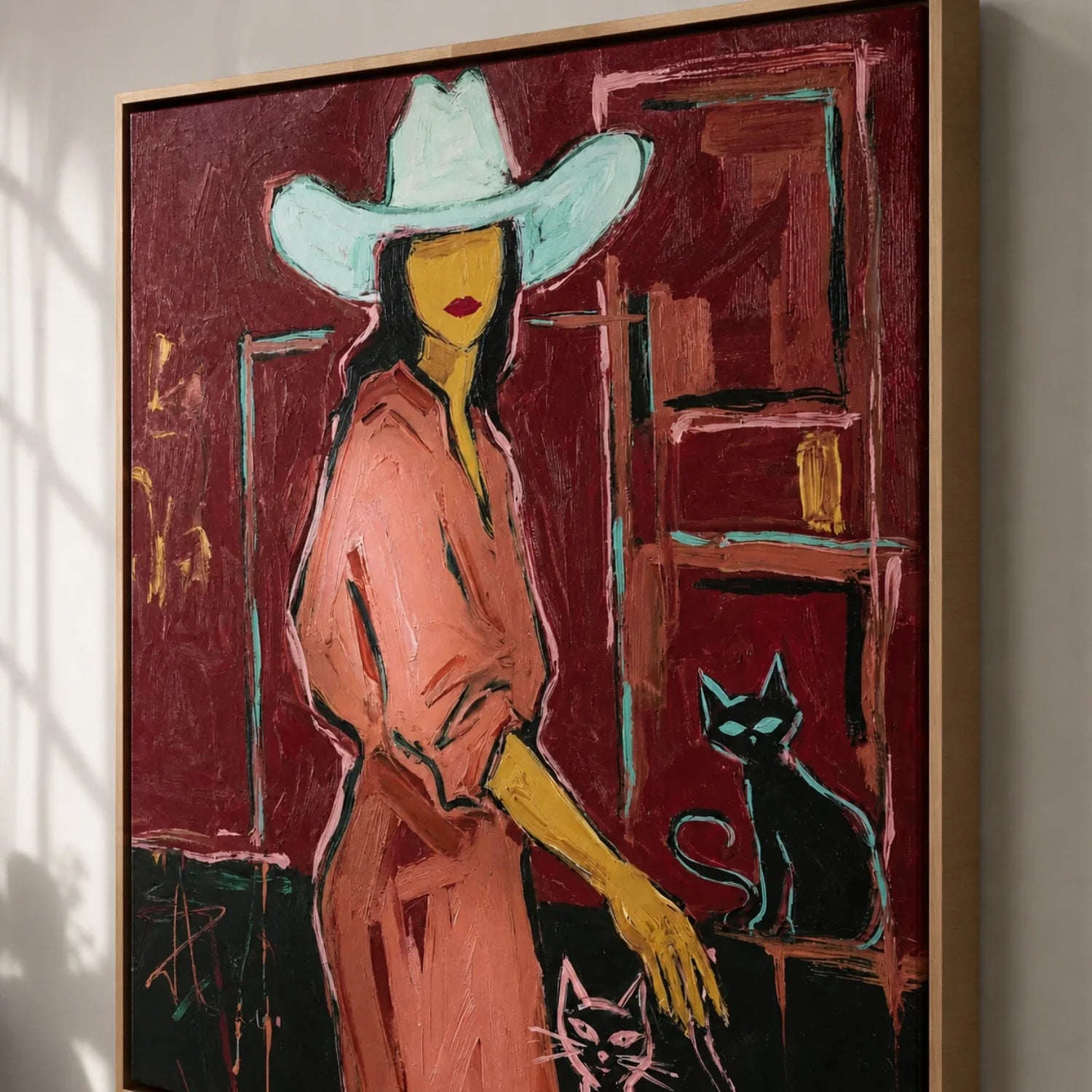 POP Art | Cowgirl & Cats Western Cowgirl Wall Art