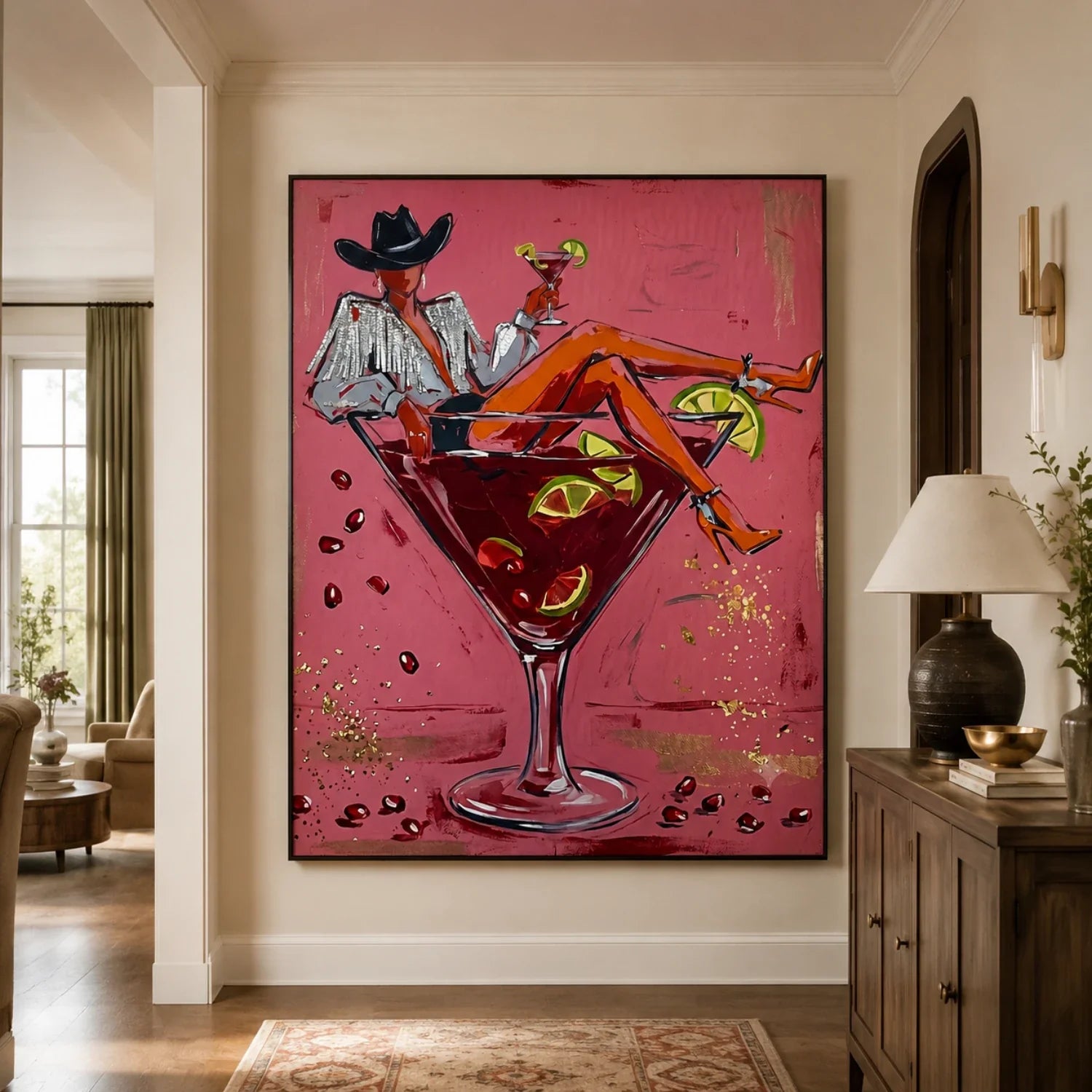 POP Art | Last Sip of the Frontier Western Canvas Wall Decor