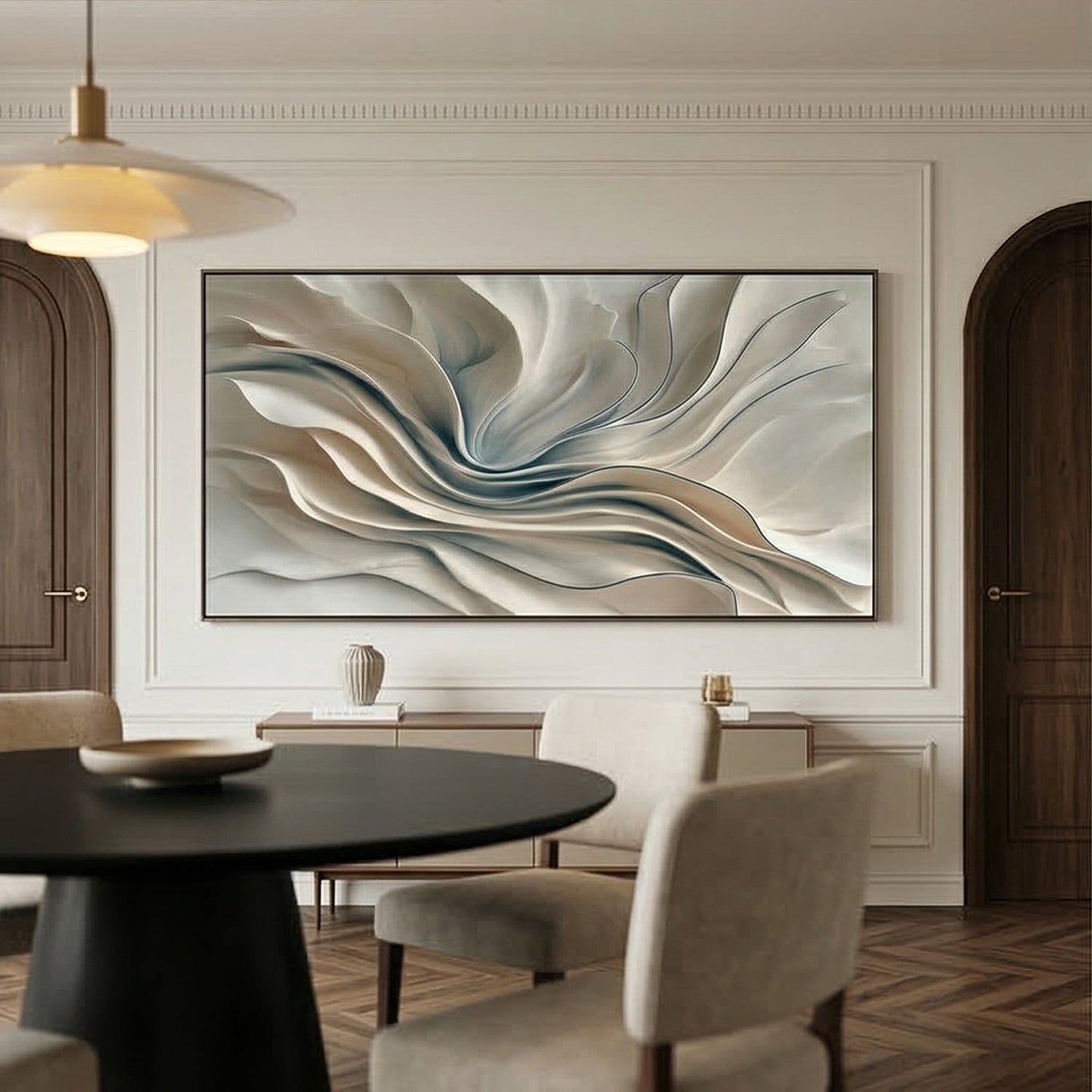 3D-Textured Art | Whispering Dune Flow Relief Texture Wall Decor