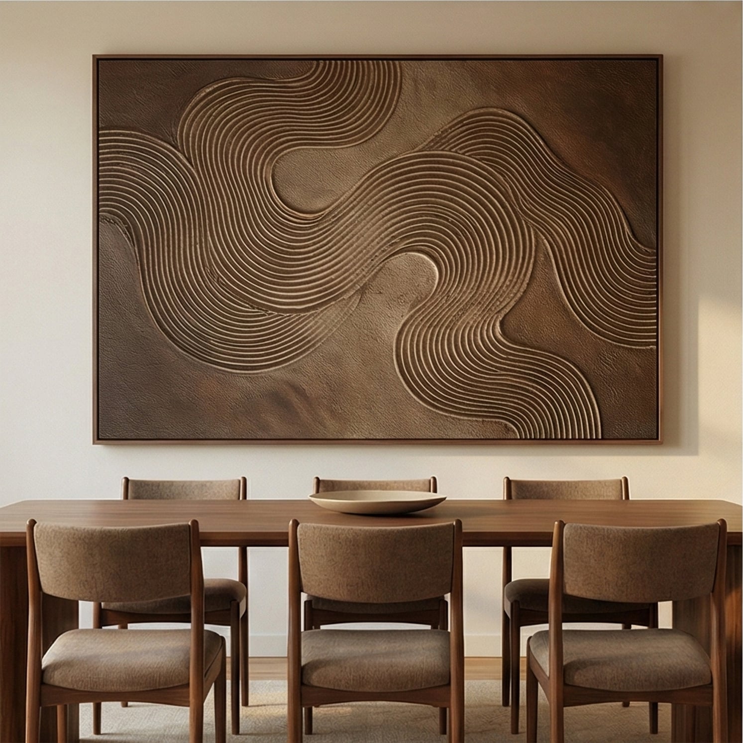 3D-Textured Art | Topographic Flow Textured Canvas Wall Art