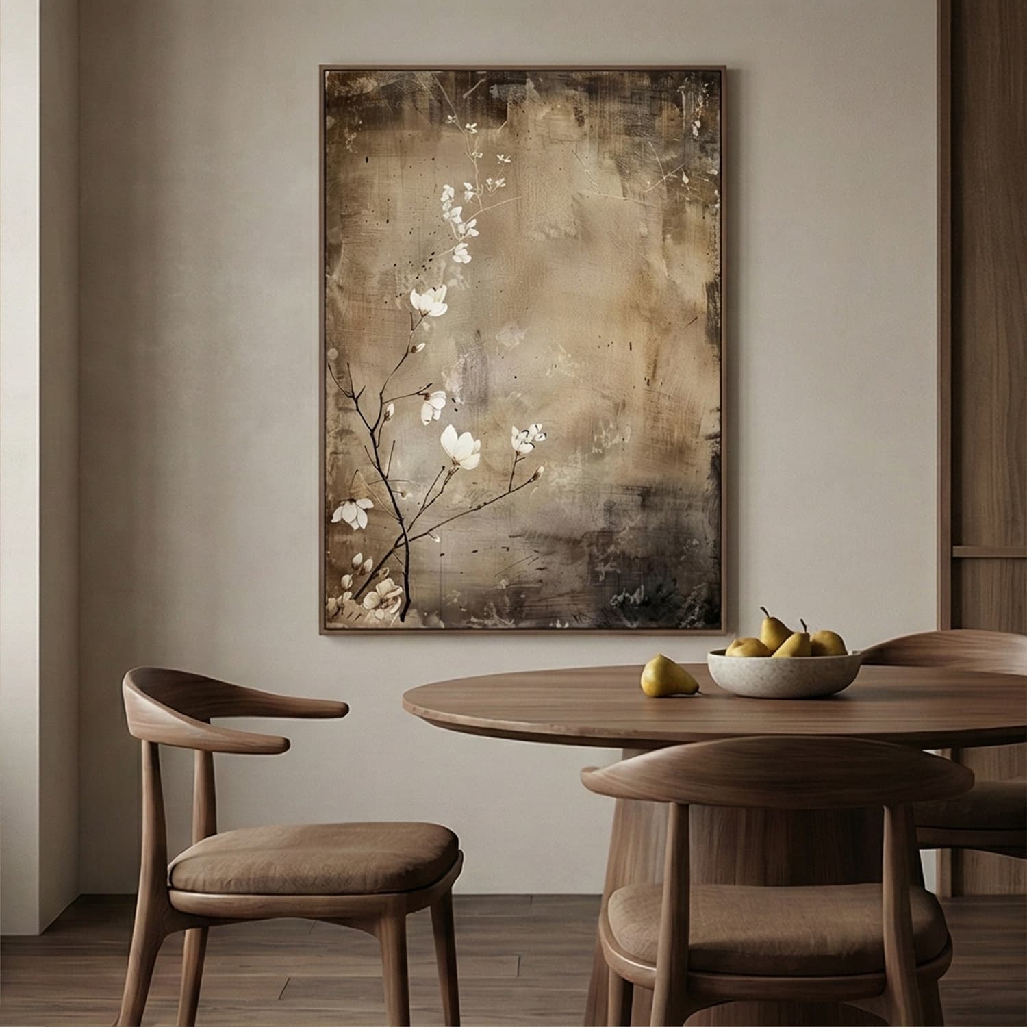 Wabi-Sabi Art | Blossom and Branch Earth Tone Wall Decor