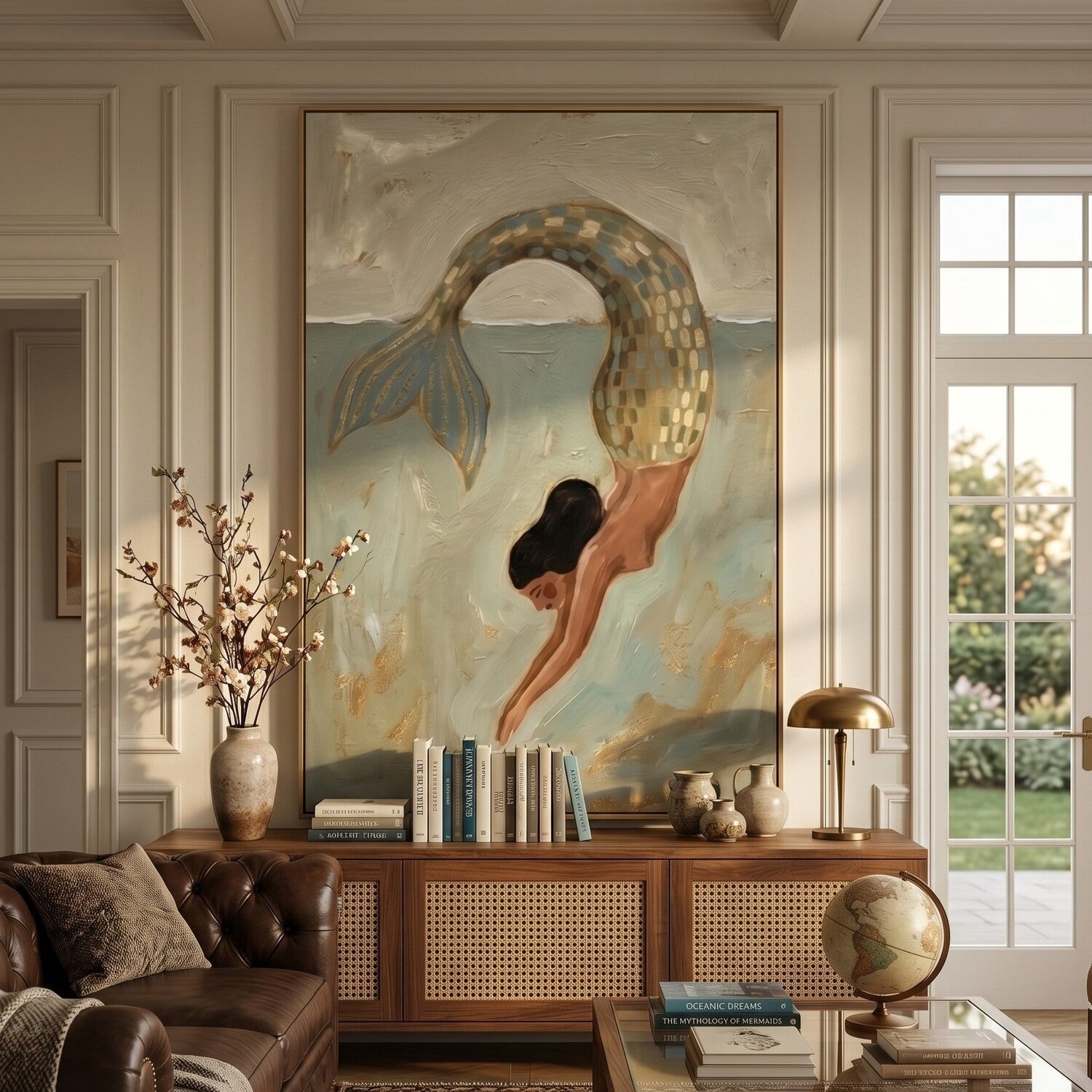 Surreal Art | Tidal Muse Dive Whimsical Wall Art