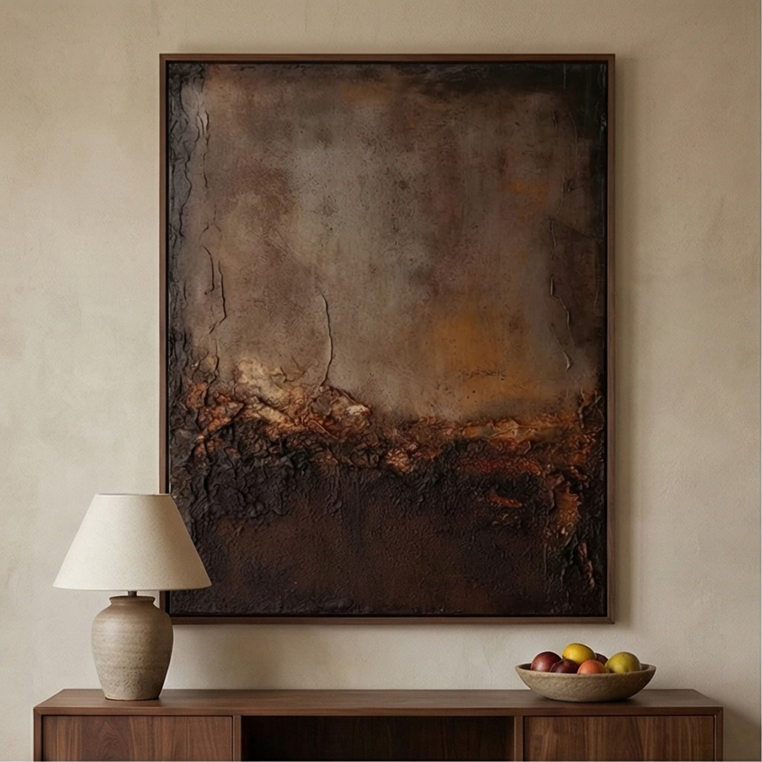 Wabi-Sabi Art | Warm Terrain Neutral Earth Tone Wall Art