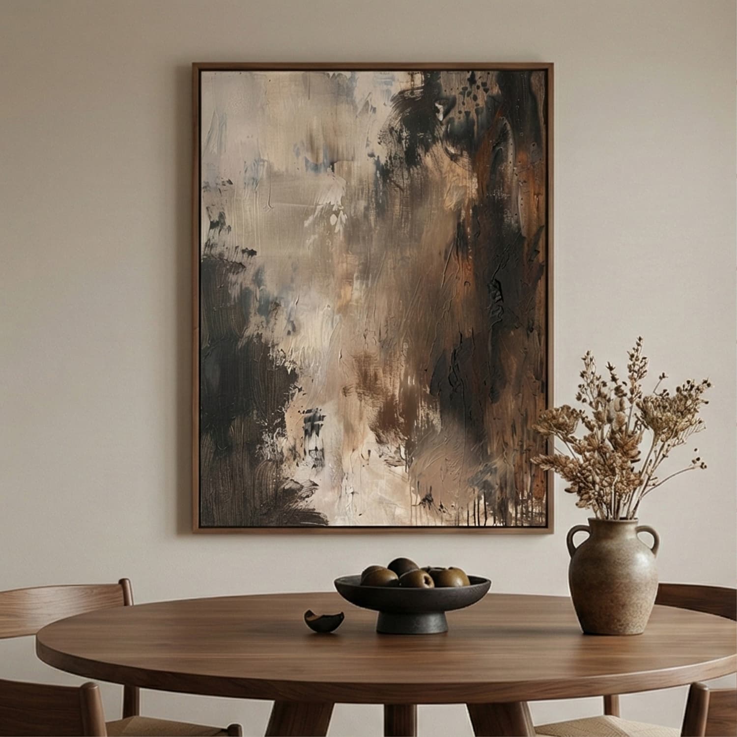 Wabi-Sabi Art | Terrain in Motion Neutral Earth Tone Wall Art