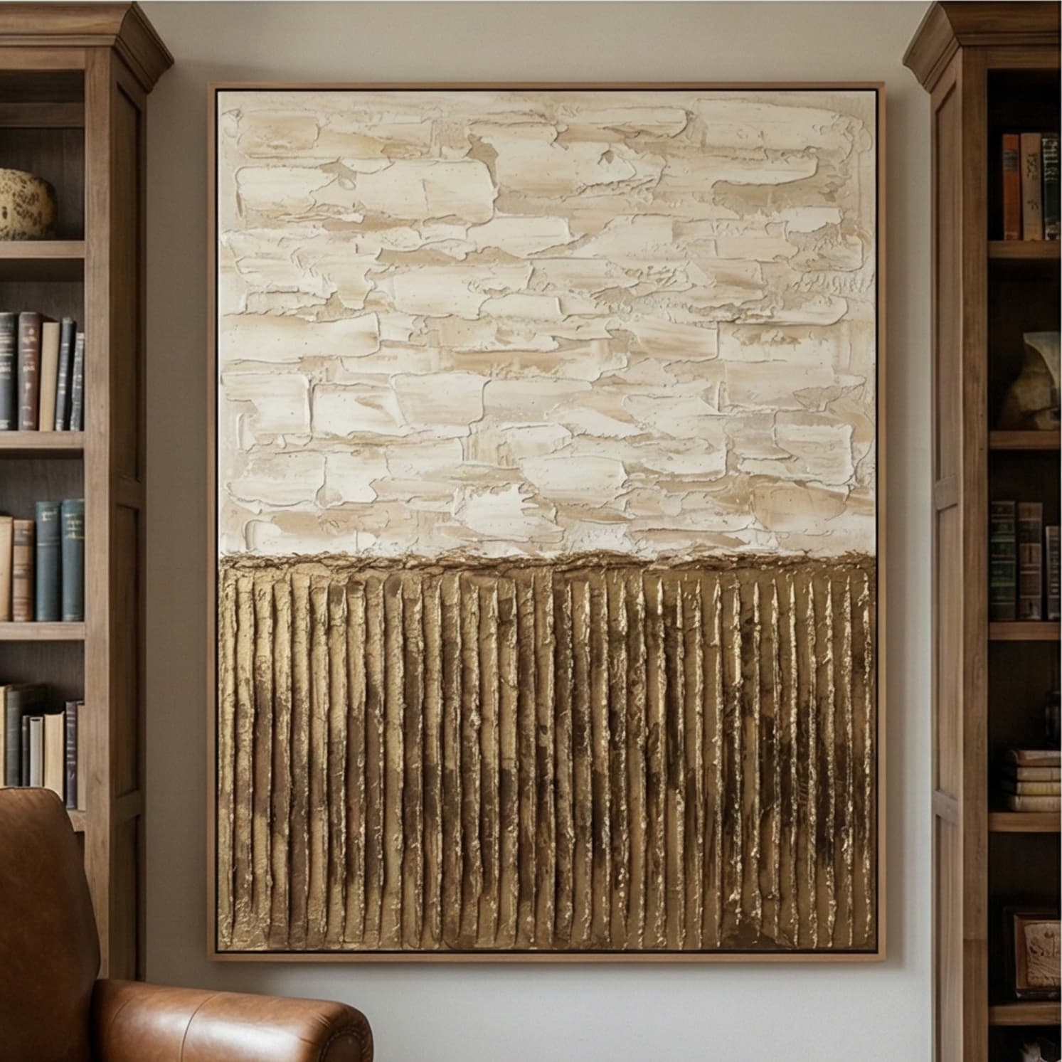Wabi-Sabi Art | Textured Layers Organic Texture Canvas Wall Art