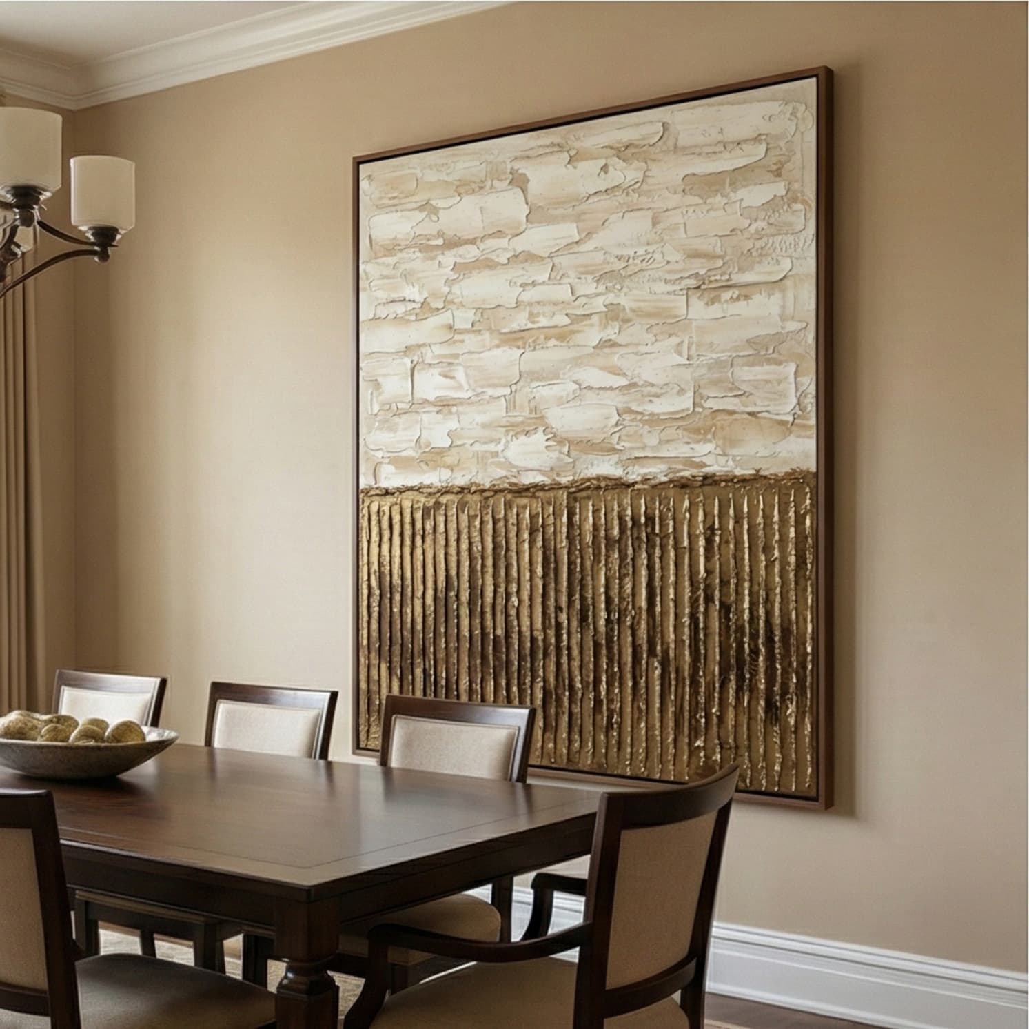 Wabi-Sabi Art | Textured Layers Organic Texture Canvas Wall Art