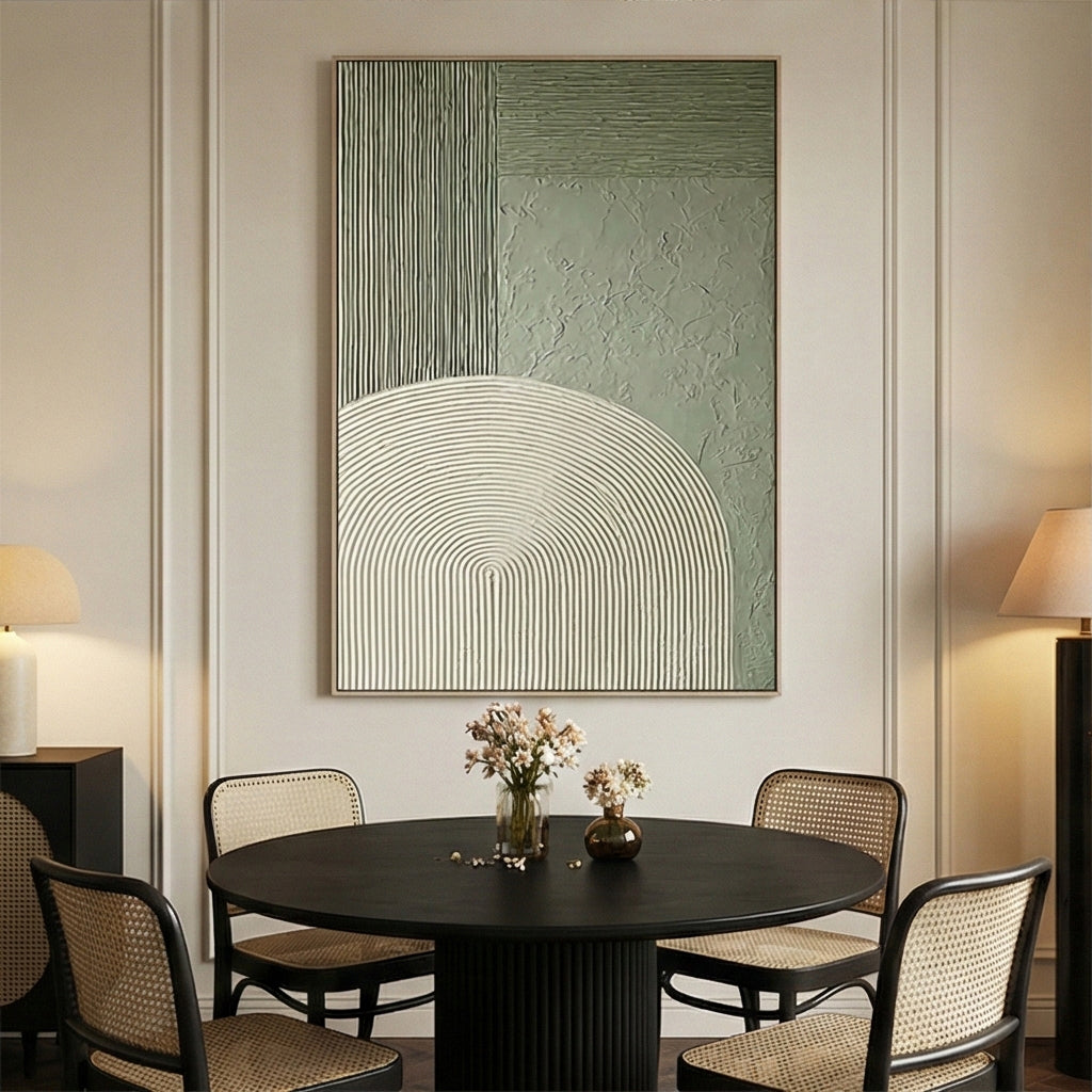 3D textured Art | Sage Arc Study Modern Textured Wall Art