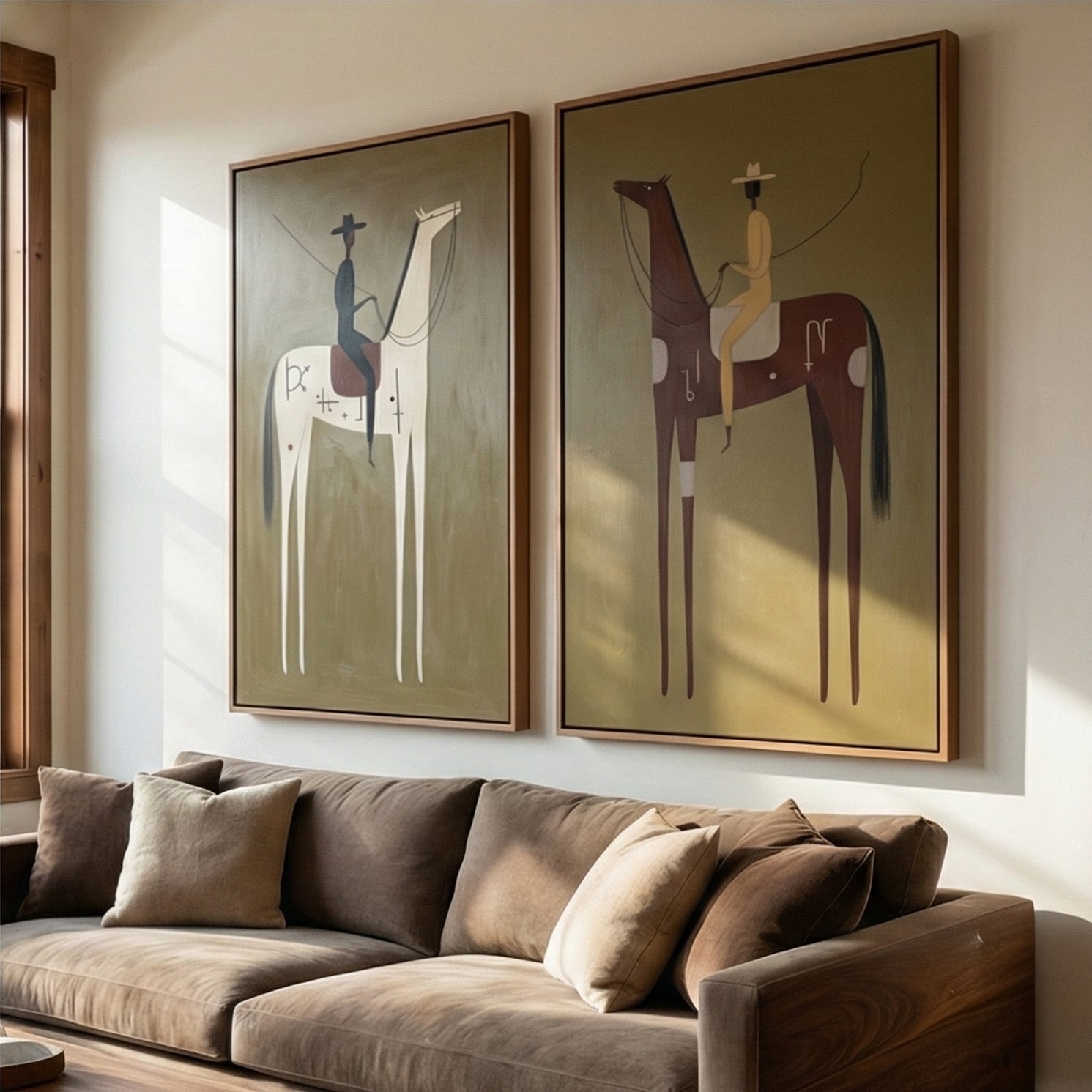 Vintage Americana Art | Guardians' Pause Southwest Home Decor Canvas