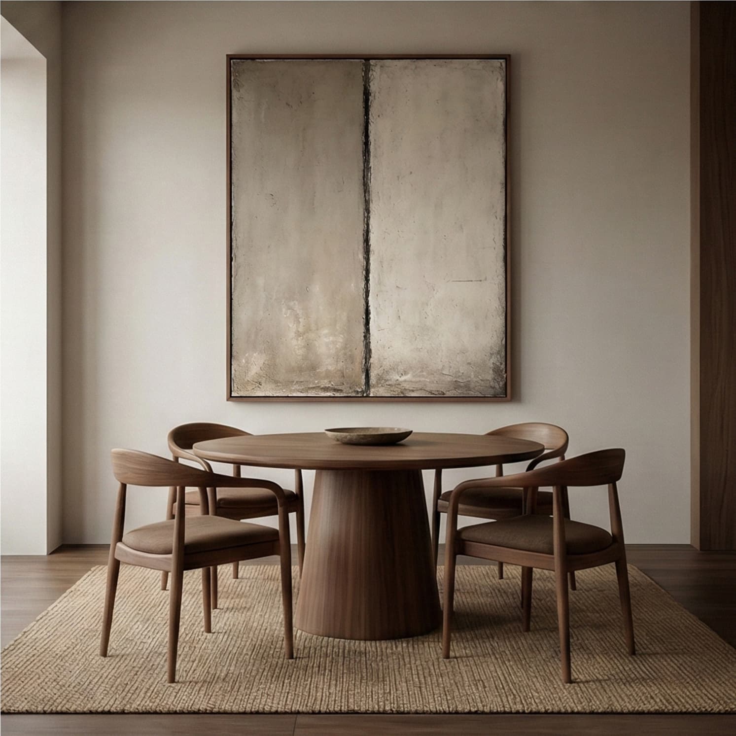 Wabi-Sabi Art | Quiet Grain Neutral Textured Wall Art