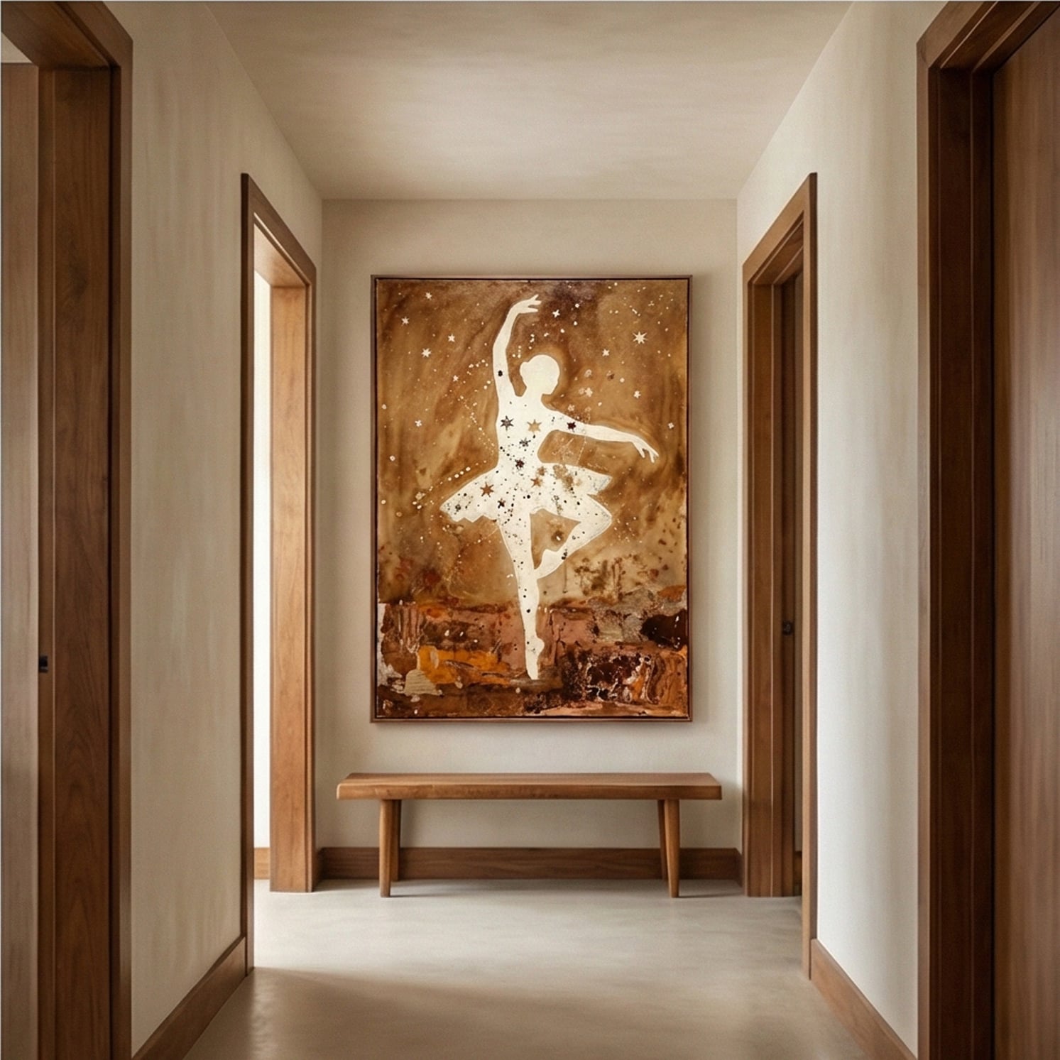 Surreal Art | Starlit Dancer Dreamlike Canvas Wall Art