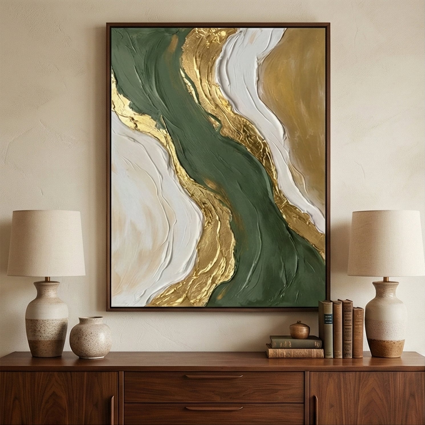 Contemporary Luxe Art | Emerald River Luxury Color Accent Wall Decor