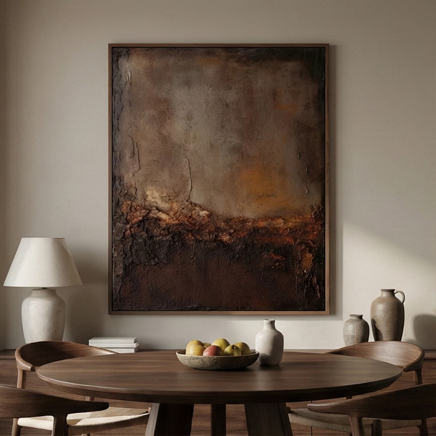 Wabi-Sabi Art | Warm Terrain Neutral Earth Tone Wall Art