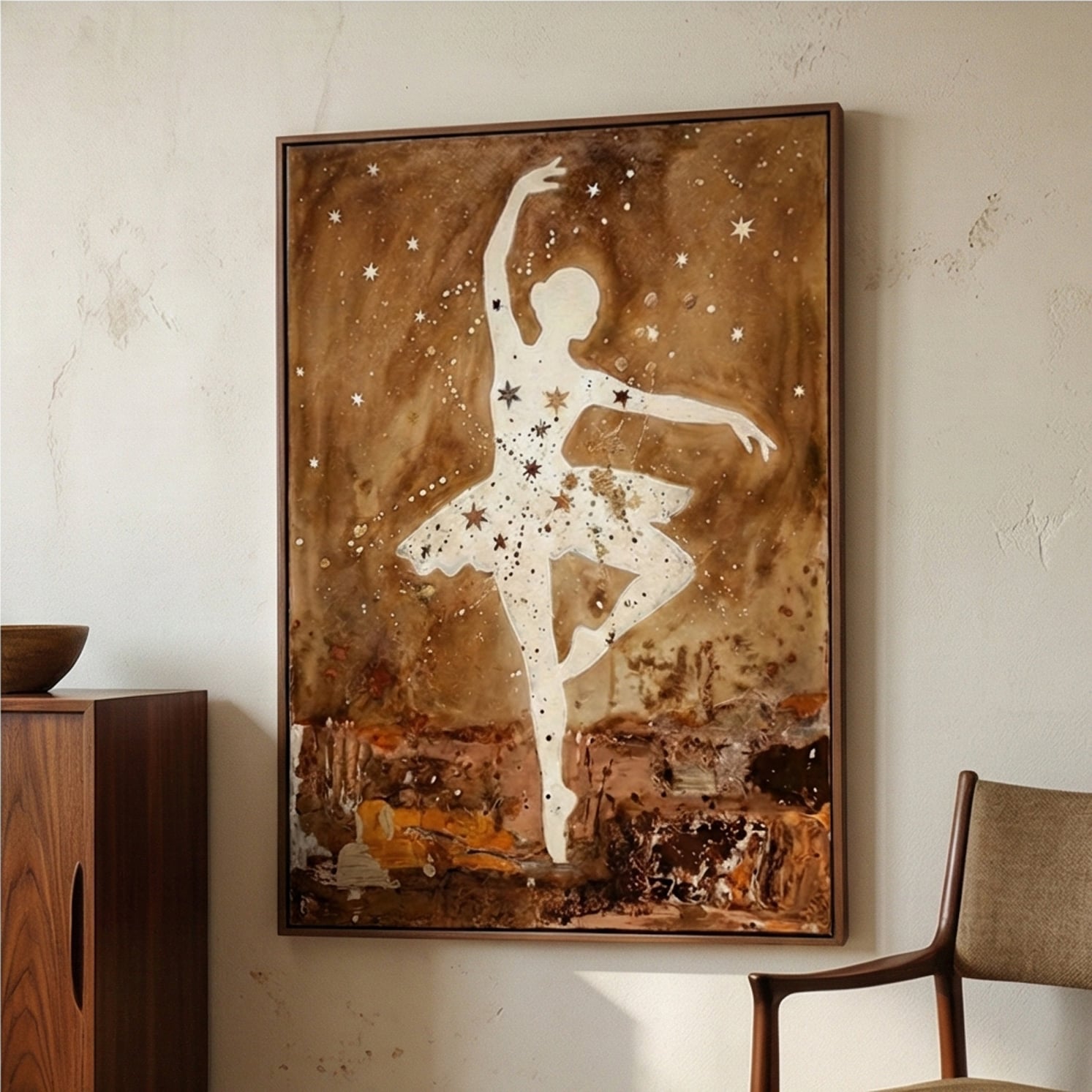 Surreal Art | Starlit Dancer Dreamlike Canvas Wall Art