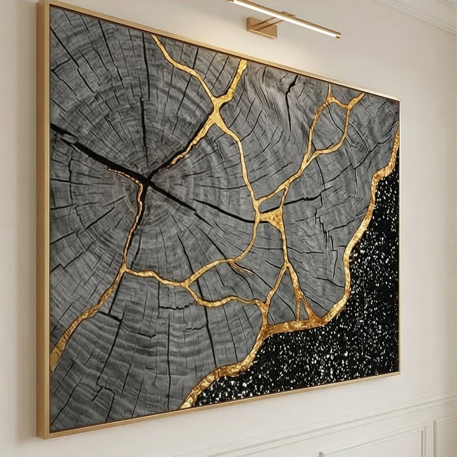 Contemporary Luxe Art | Cracked Eternity Elegant Home Decor Wall Art