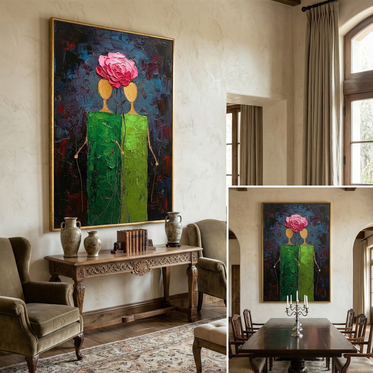 Surreal Art | Petal Crown Duet Conversation Piece Wall Art