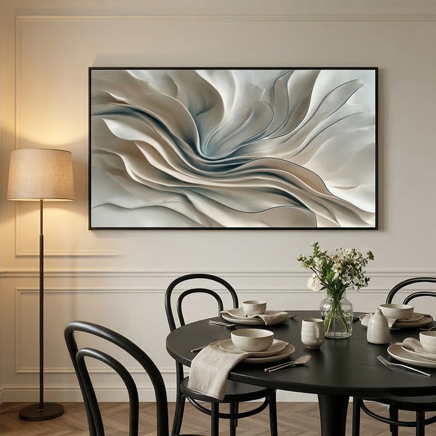 3D-Textured Art | Whispering Dune Flow Relief Texture Wall Decor
