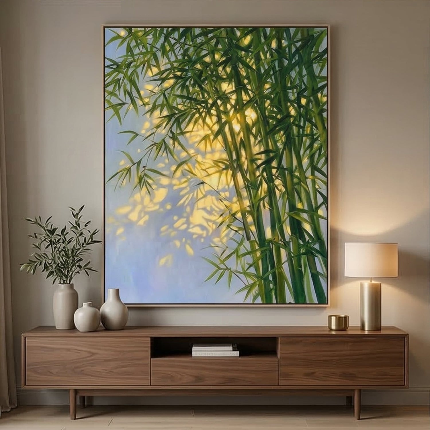 Impressionist Art | Golden Serenity Canvas Landscape Wall Art