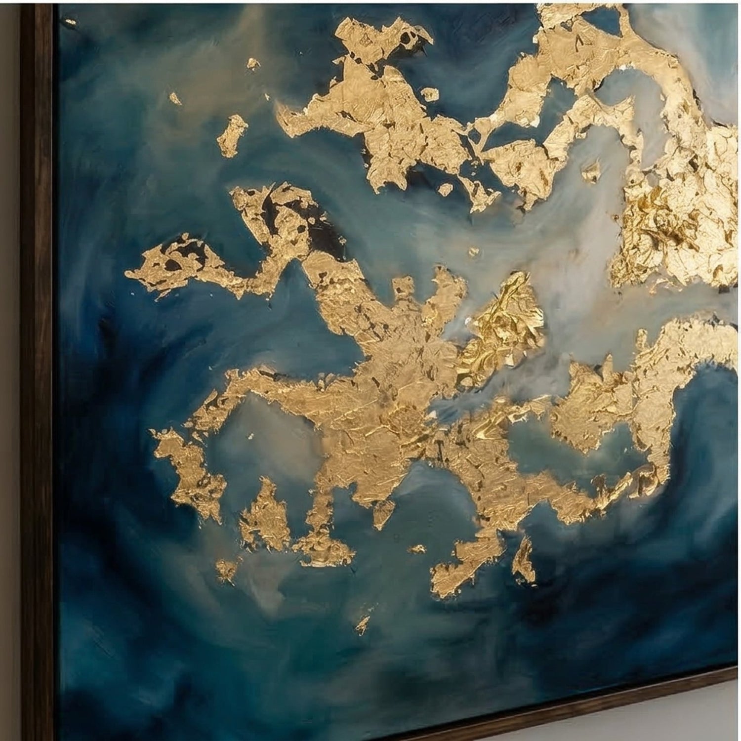 Contemporary Luxe Art | Golden Nebula Gold Accent Luxury Wall Art