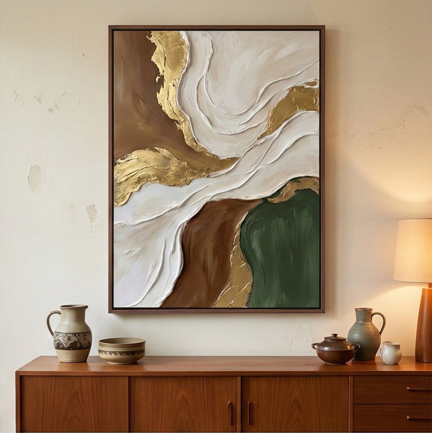Contemporary Luxe Art | Earthy Confluence Modern Luxe Wall Decor