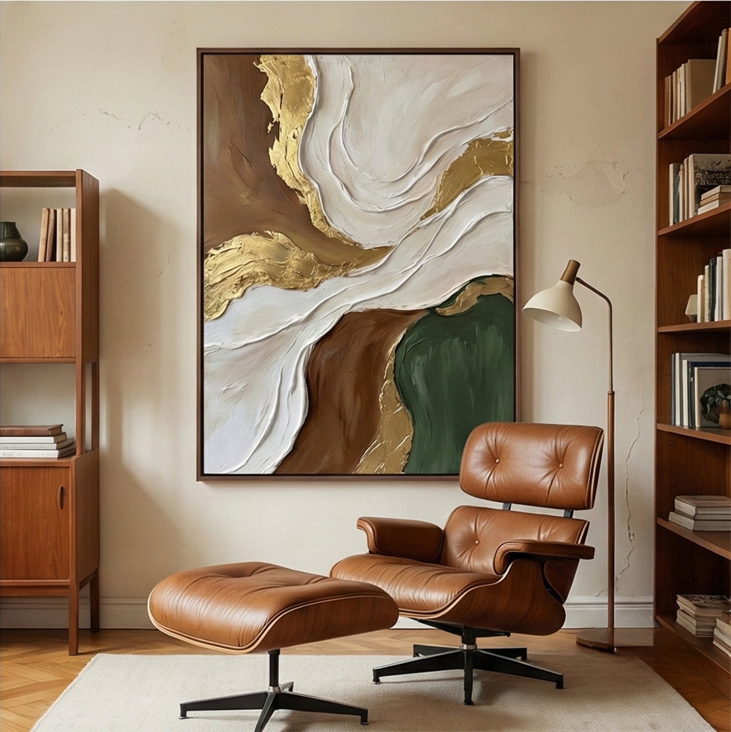 Contemporary Luxe Art | Earthy Confluence Modern Luxe Wall Decor