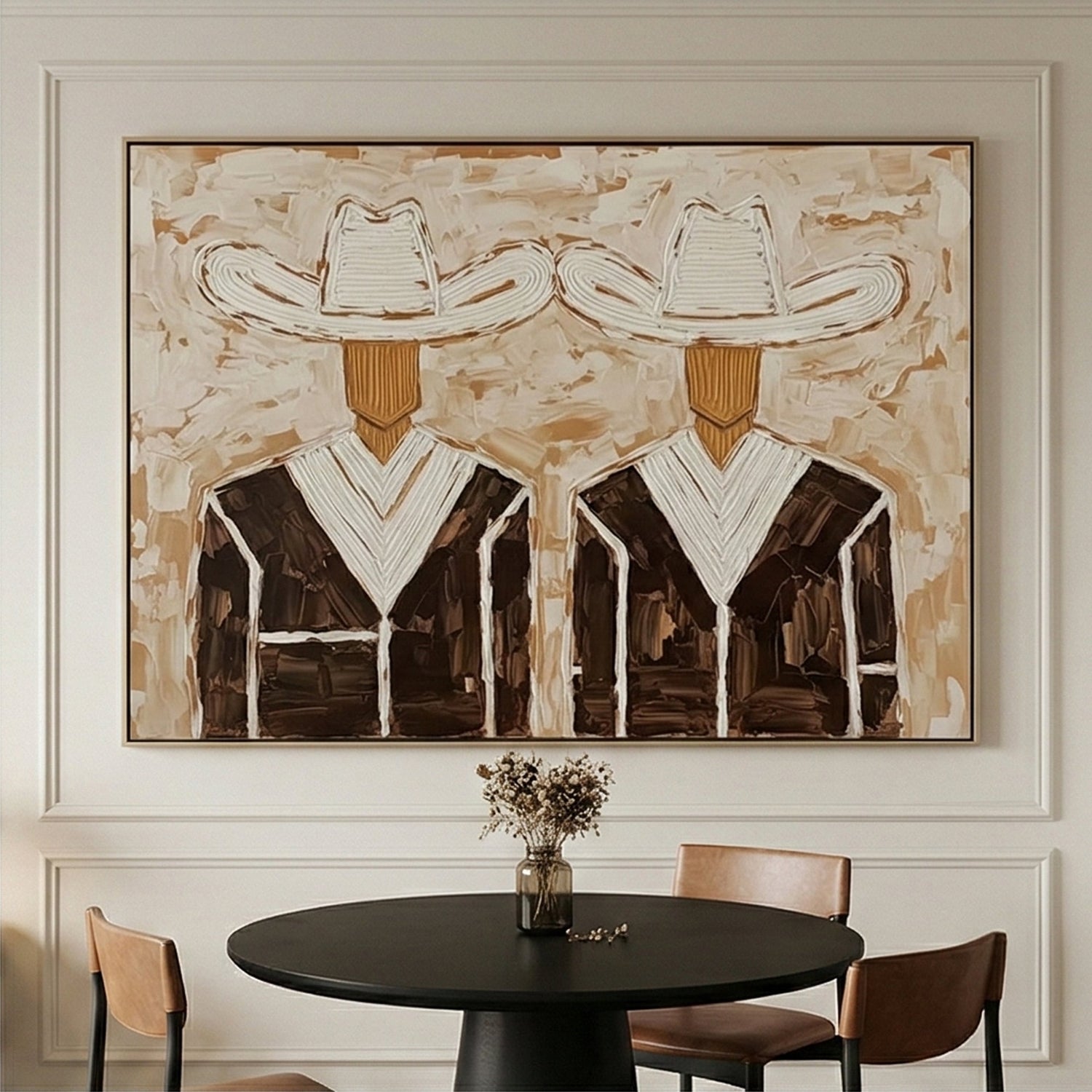Vintage Americana Art | Mirrored Muse Western Gallery Wall Decor