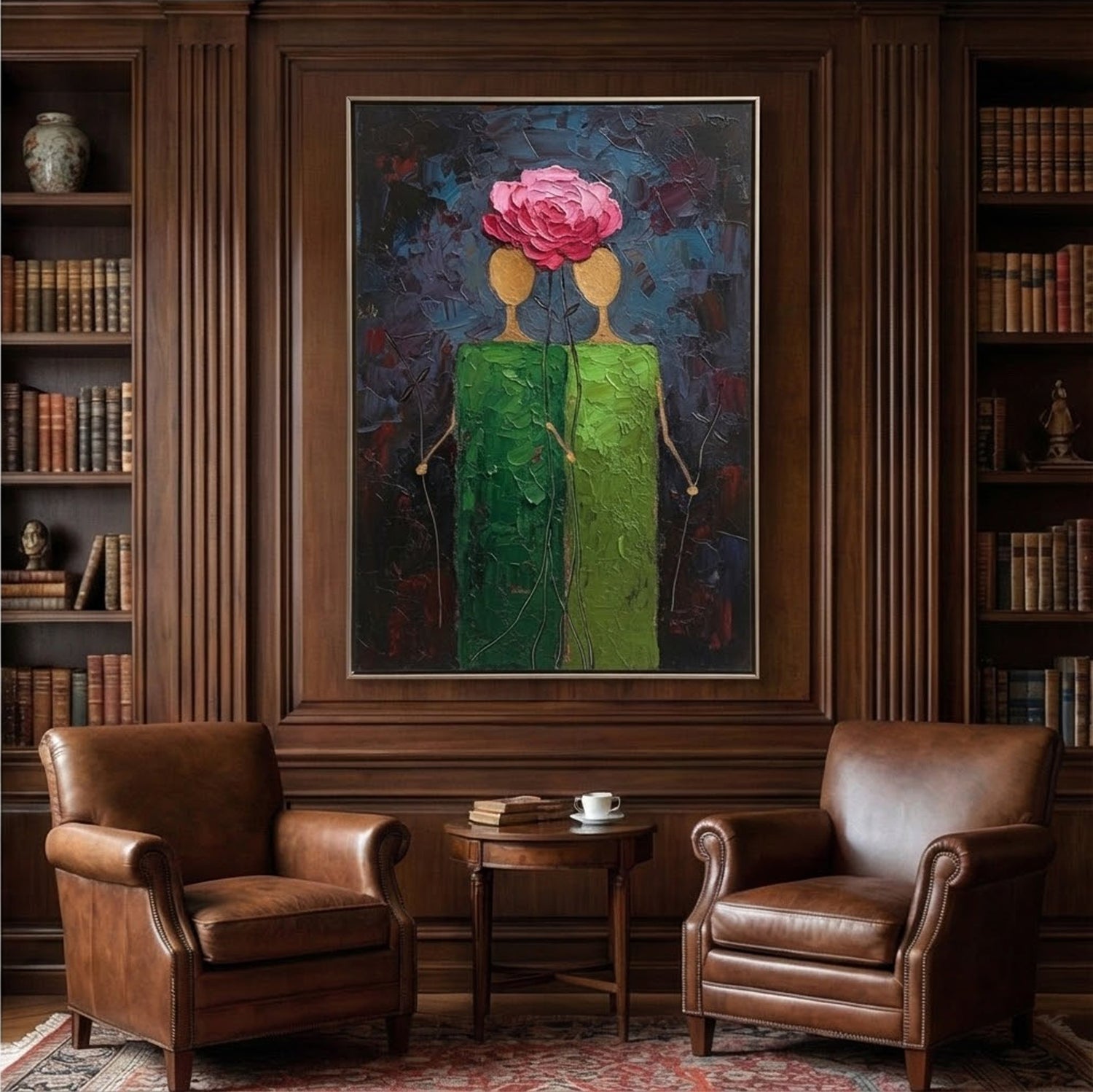 Surreal Art | Petal Crown Duet Conversation Piece Wall Art