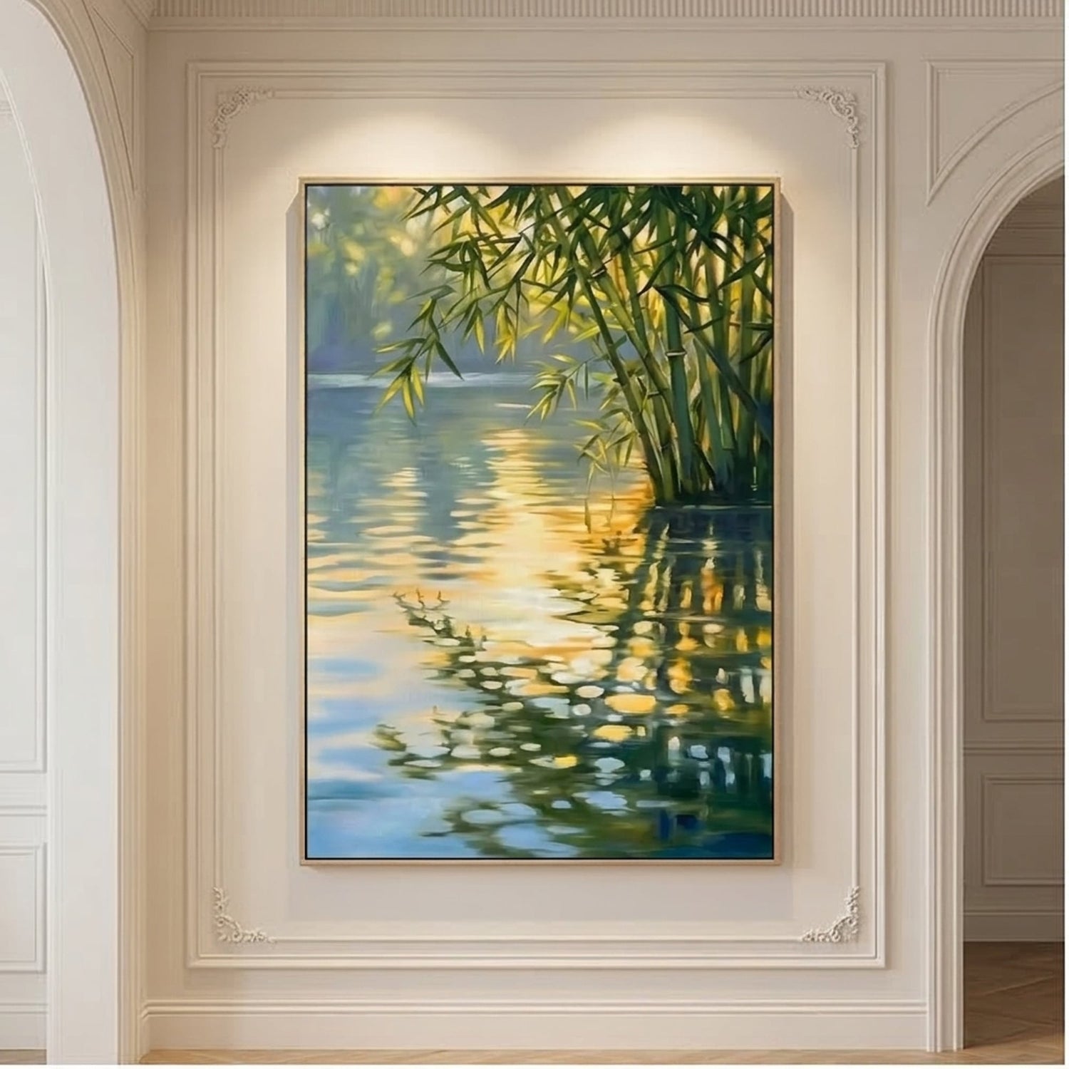 Impressionist Art | Reflective Tranquility Light Filled Bedroom Wall Art