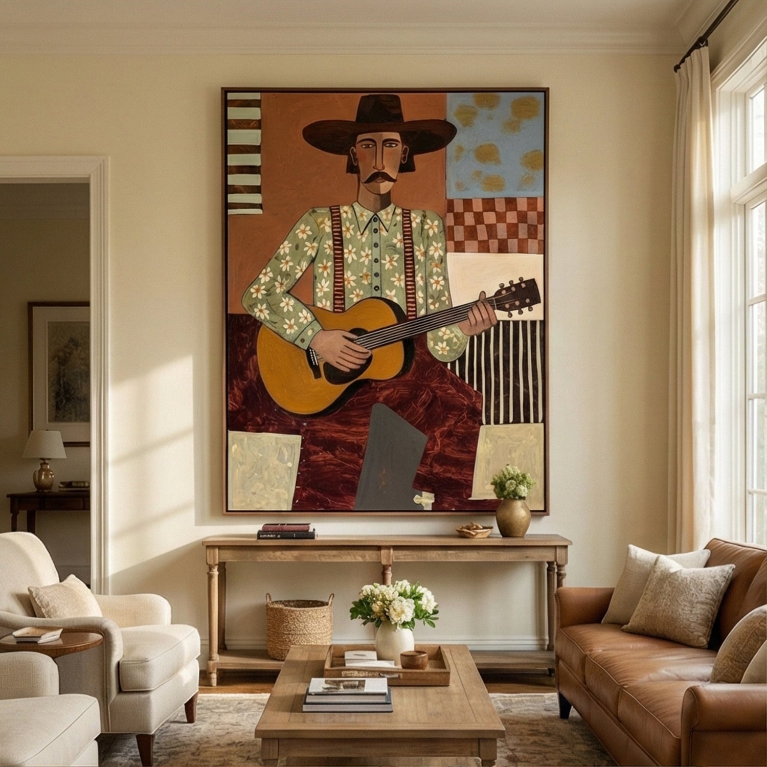 Vintage Americana Art | Desert Serenade Western Canvas Wall Decor