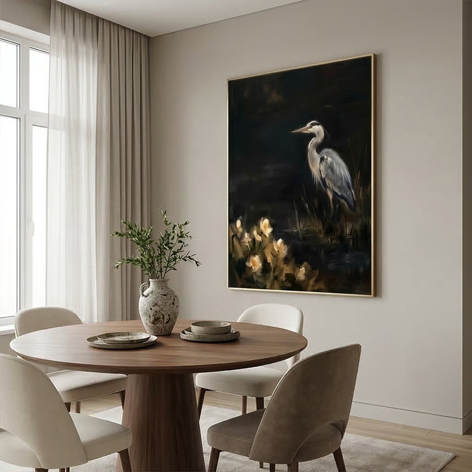 Impressionist Art | Marsh Nocturne Light Filled Bedroom Wall Art