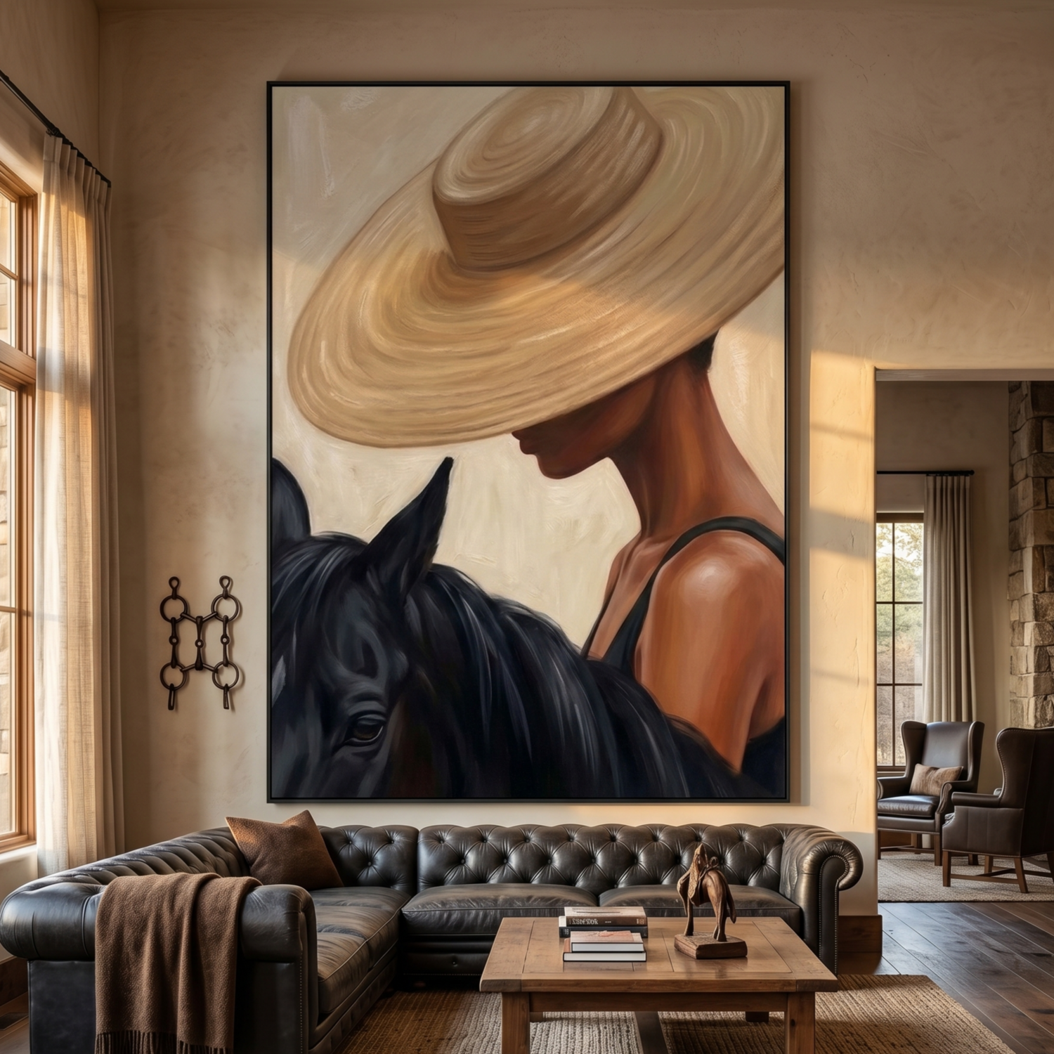 Vintage Americana Art | Velvet Brim Muse Rustic Living Room Wall Art