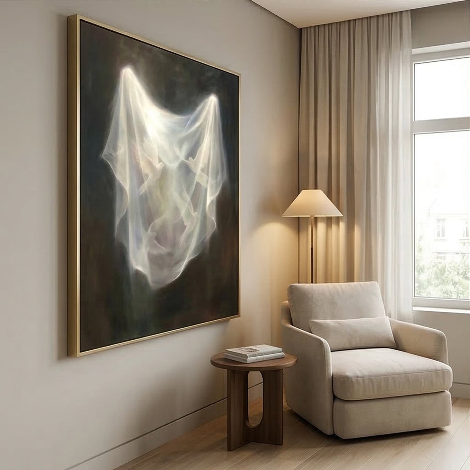 Impressionist Art | Veil of Light Filled Bedroom Wall Art