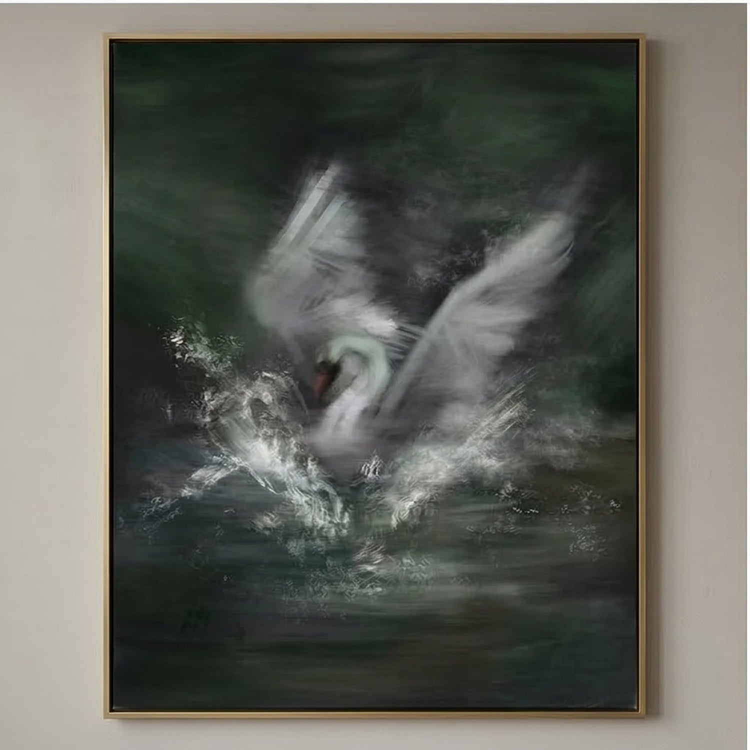 Impressionist Art | White Tempest Light Filled Bedroom Wall Art